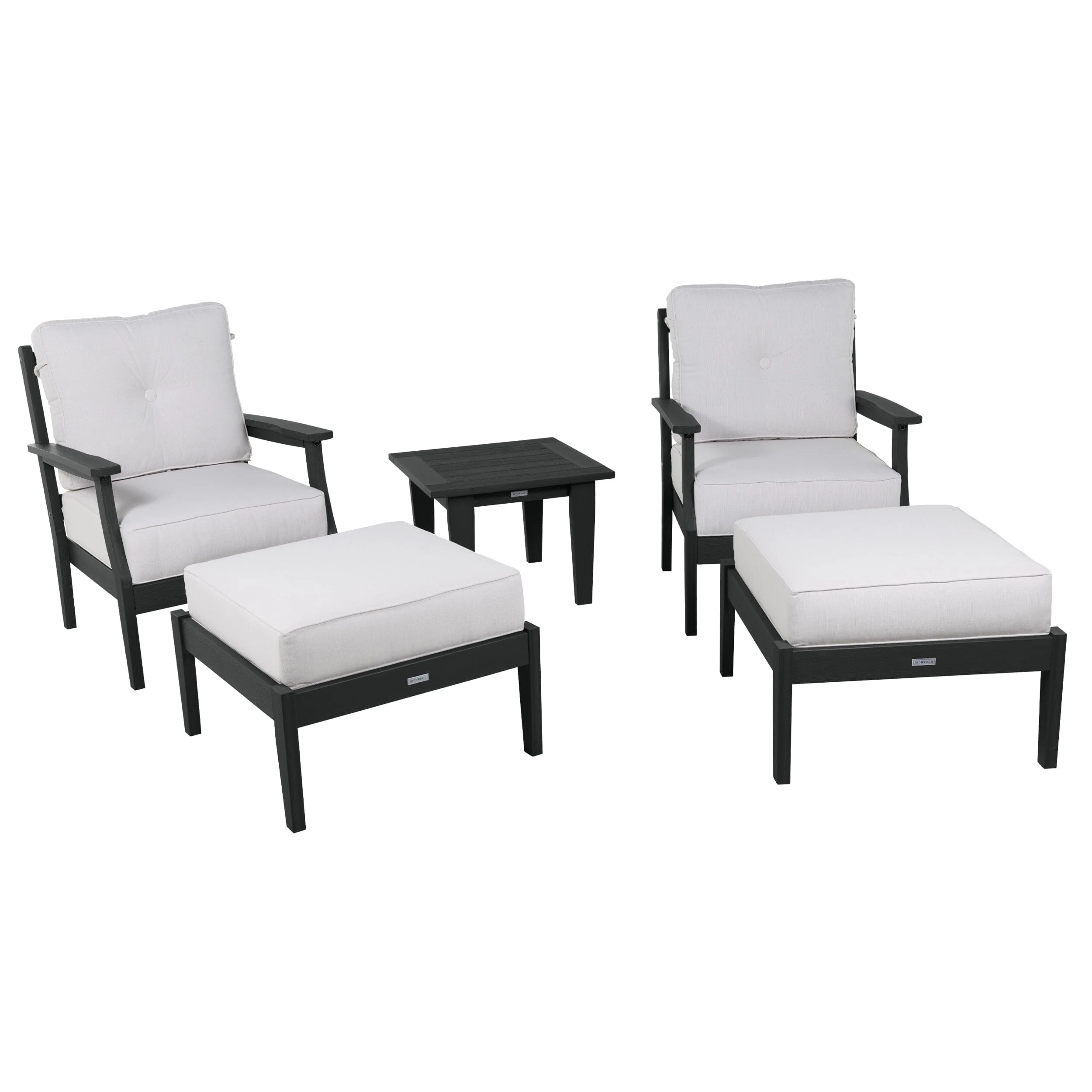 Lehigh Deep Seating 5 Piece Chairs and Ottoman Set - Image 9