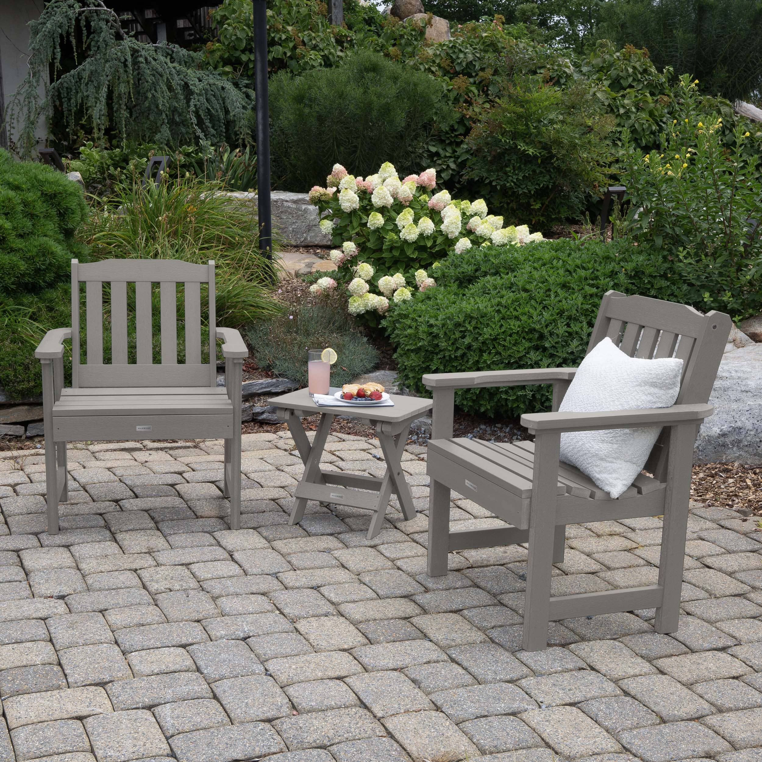 2 Lehigh Garden Chairs with Folding Adirondack Side Table - Image 20