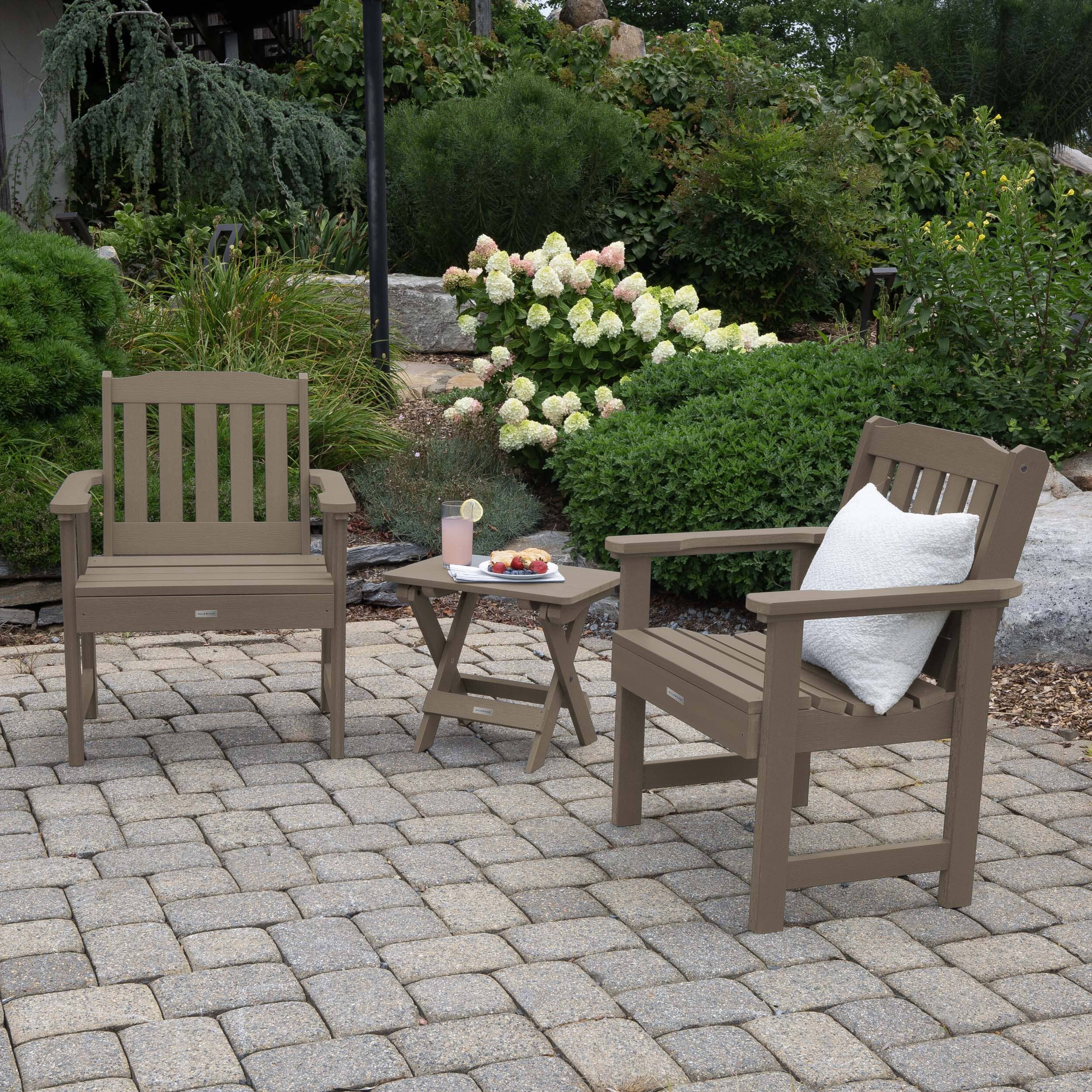 2 Lehigh Garden Chairs with Folding Adirondack Side Table - Image 22