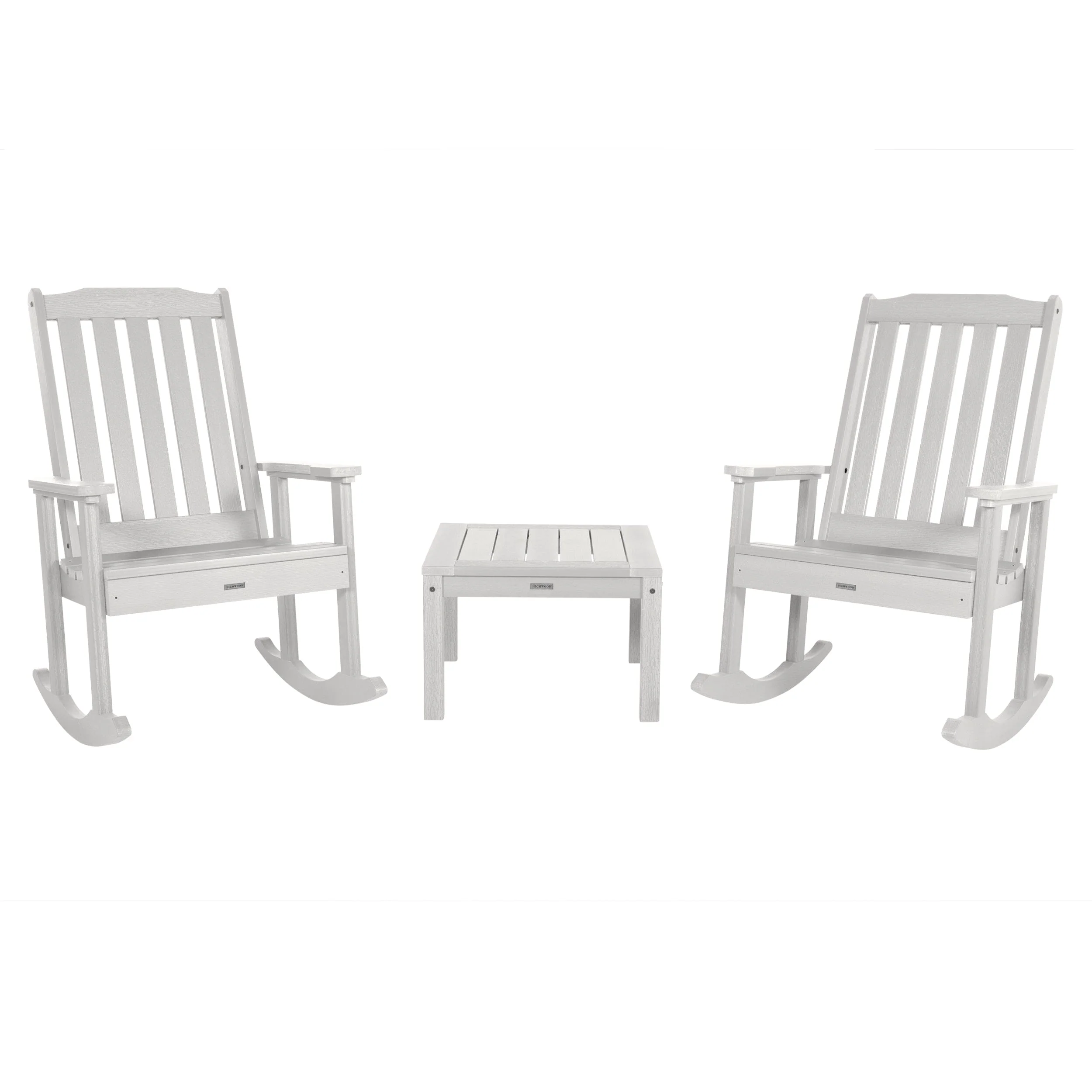 2 Lehigh Rocking Chairs with Adirondack Side Table - Image 13