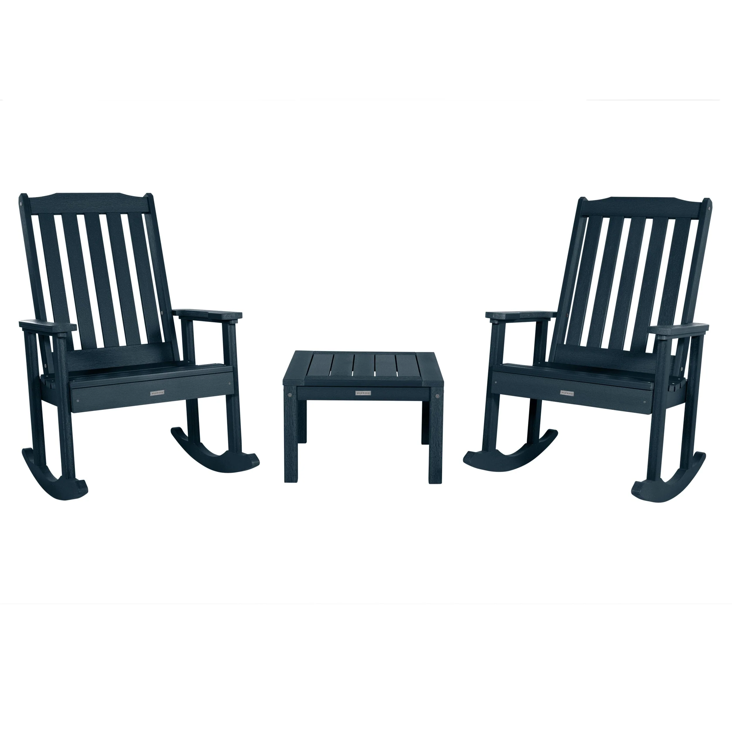 2 Lehigh Rocking Chairs with Adirondack Side Table - Image 19