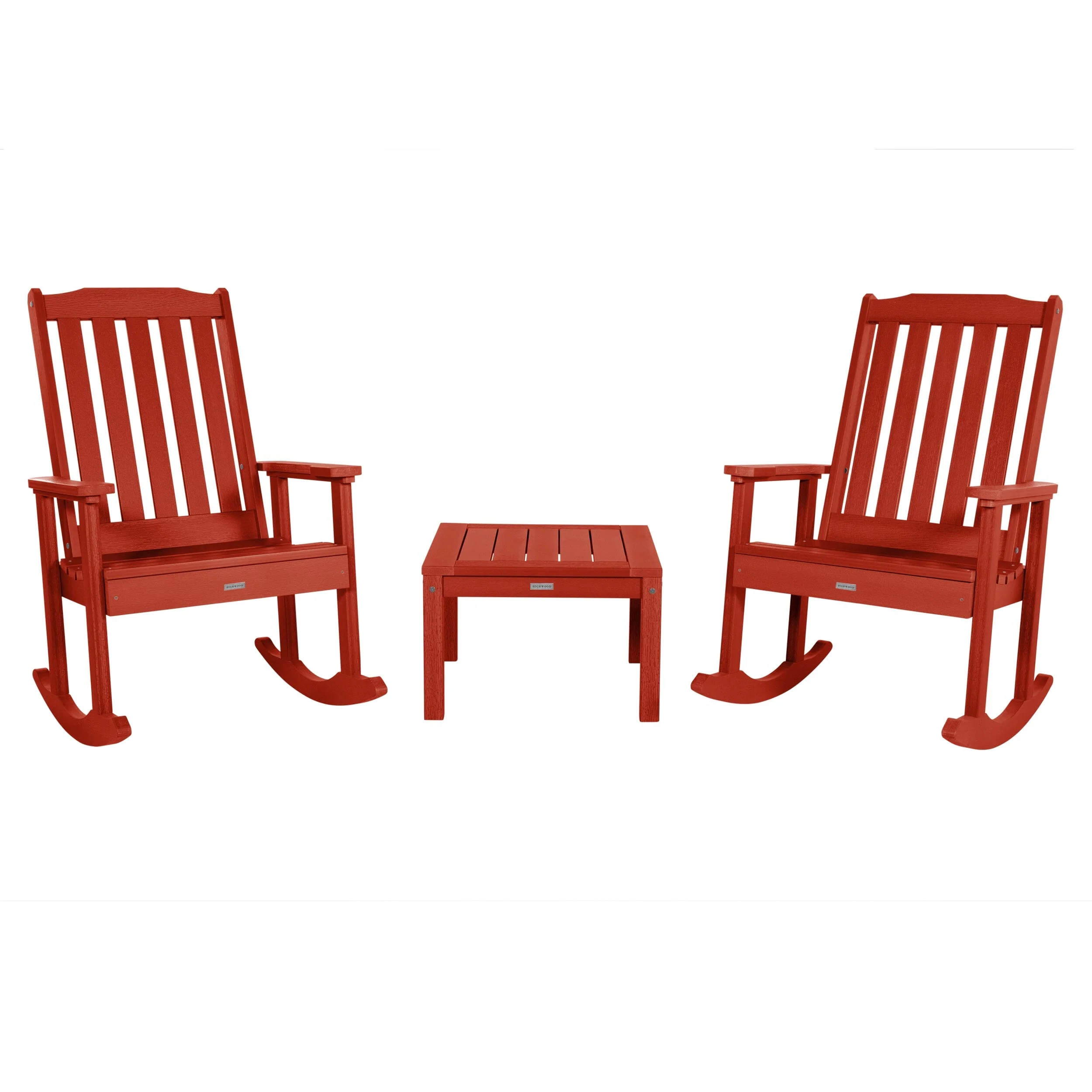 2 Lehigh Rocking Chairs with Adirondack Side Table - Image 22