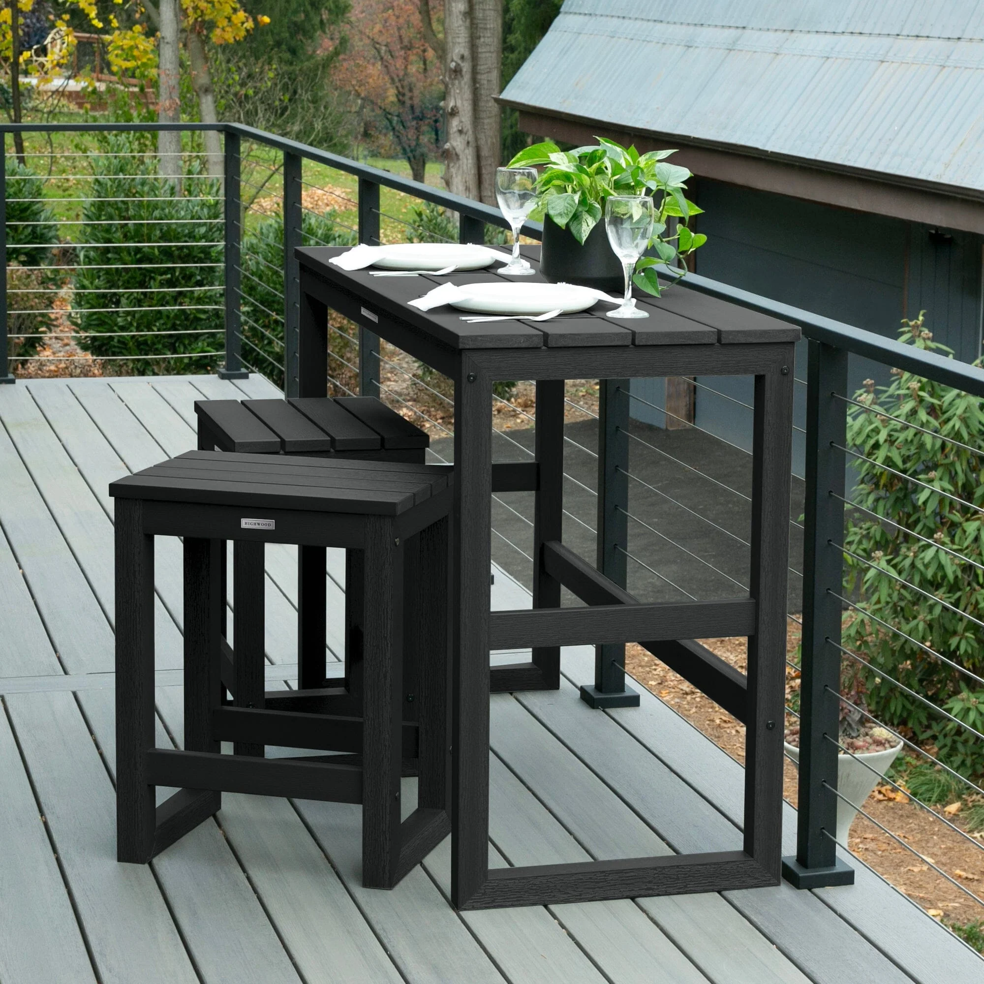 Monroe Modern Counter Height Balcony 3pc Set - Image 12