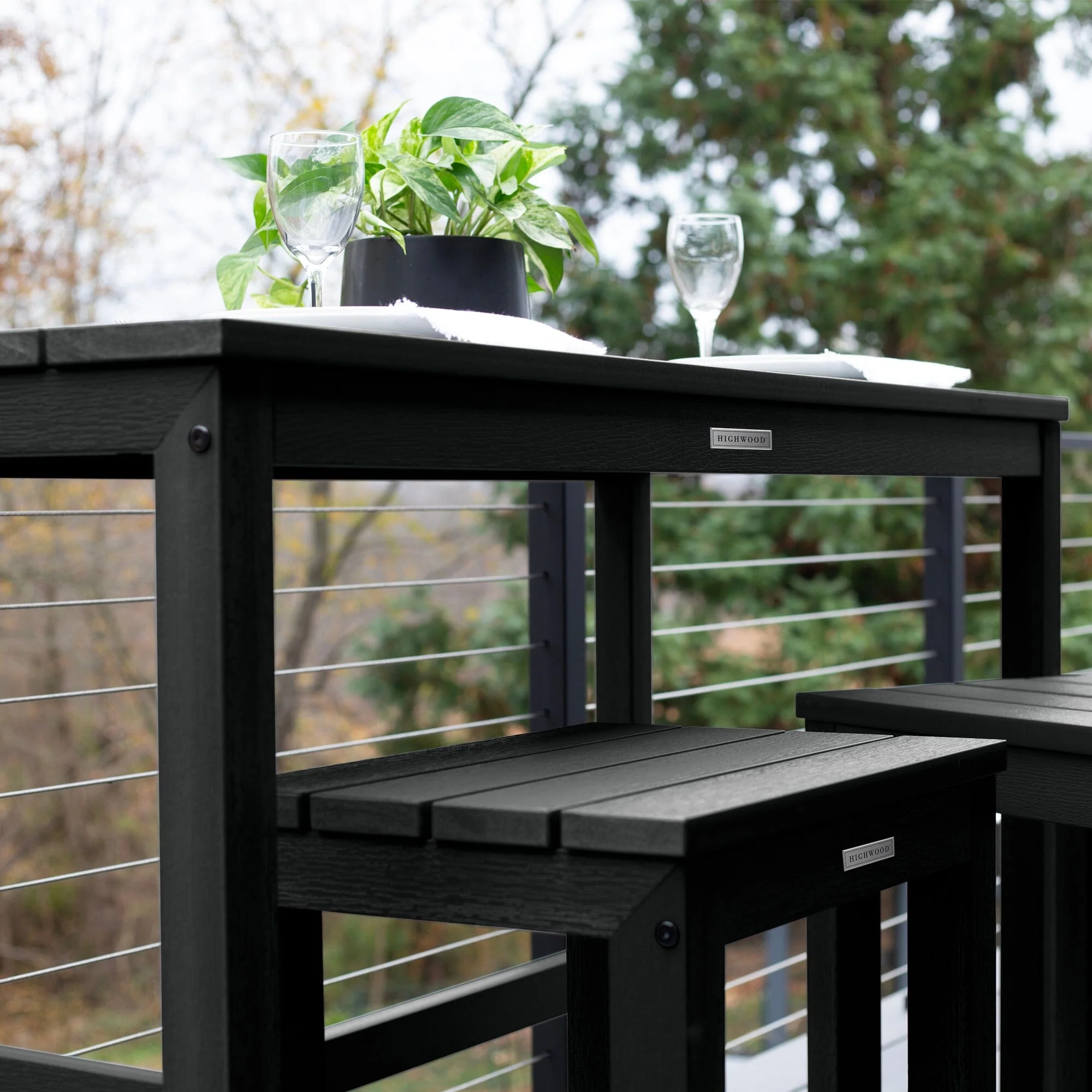 Monroe Modern Counter Height Balcony 3pc Set - Image 14