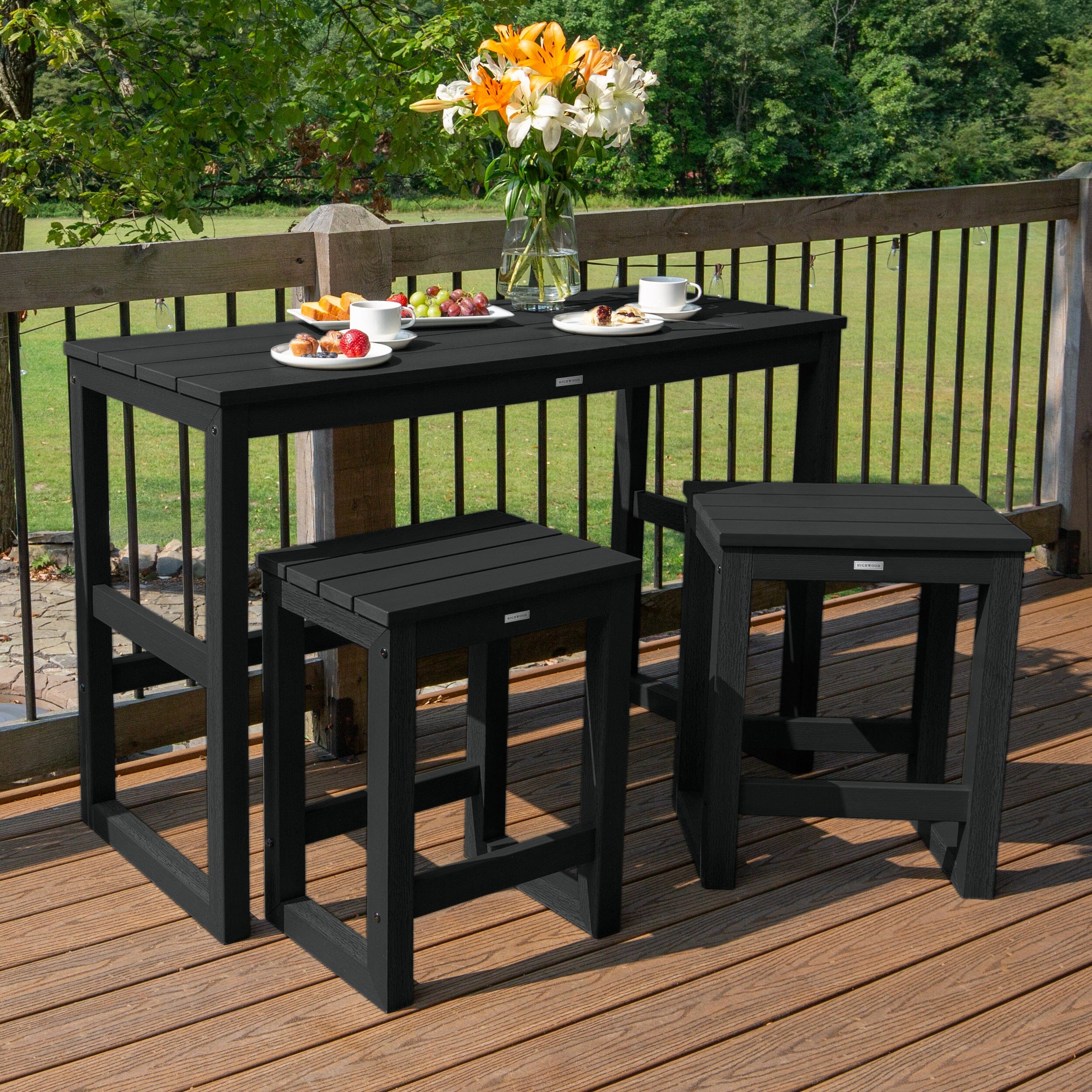Monroe Modern Counter Height Balcony 3pc Set - Image 15