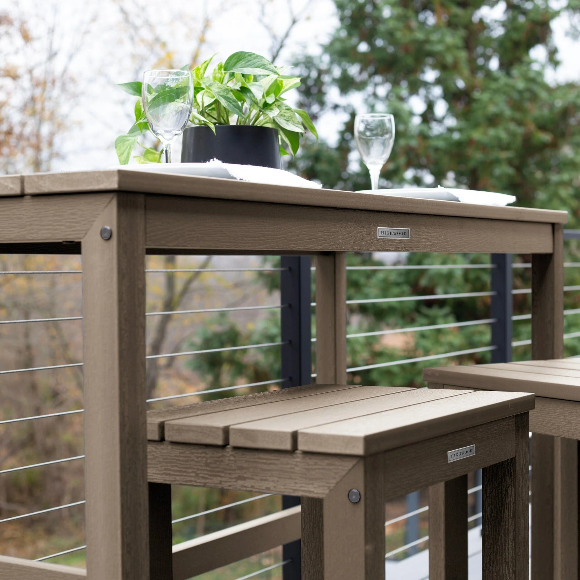 Monroe Modern Counter Height Balcony 3pc Set - Image 19