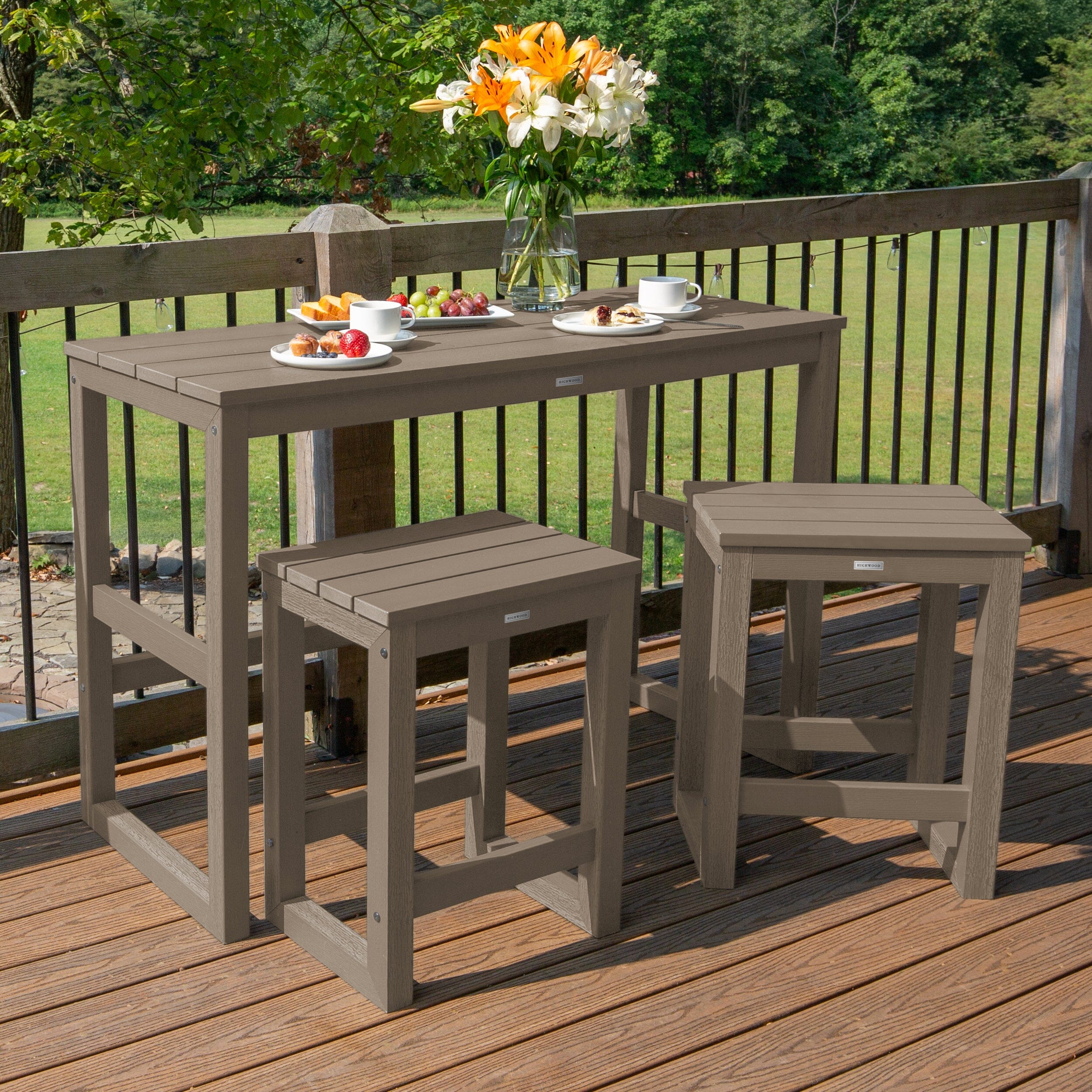 Monroe Modern Counter Height Balcony 3pc Set - Image 20