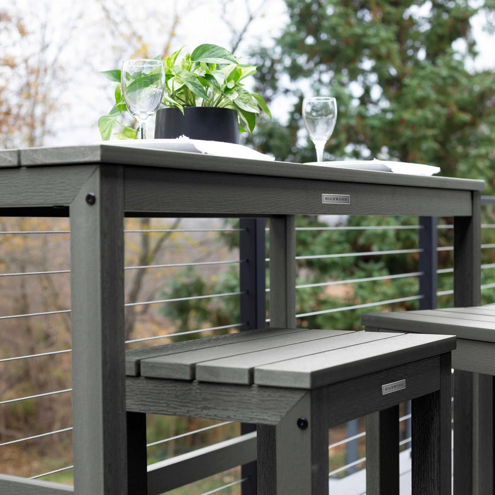 Monroe Modern Counter Height Balcony 3pc Set - Image 24