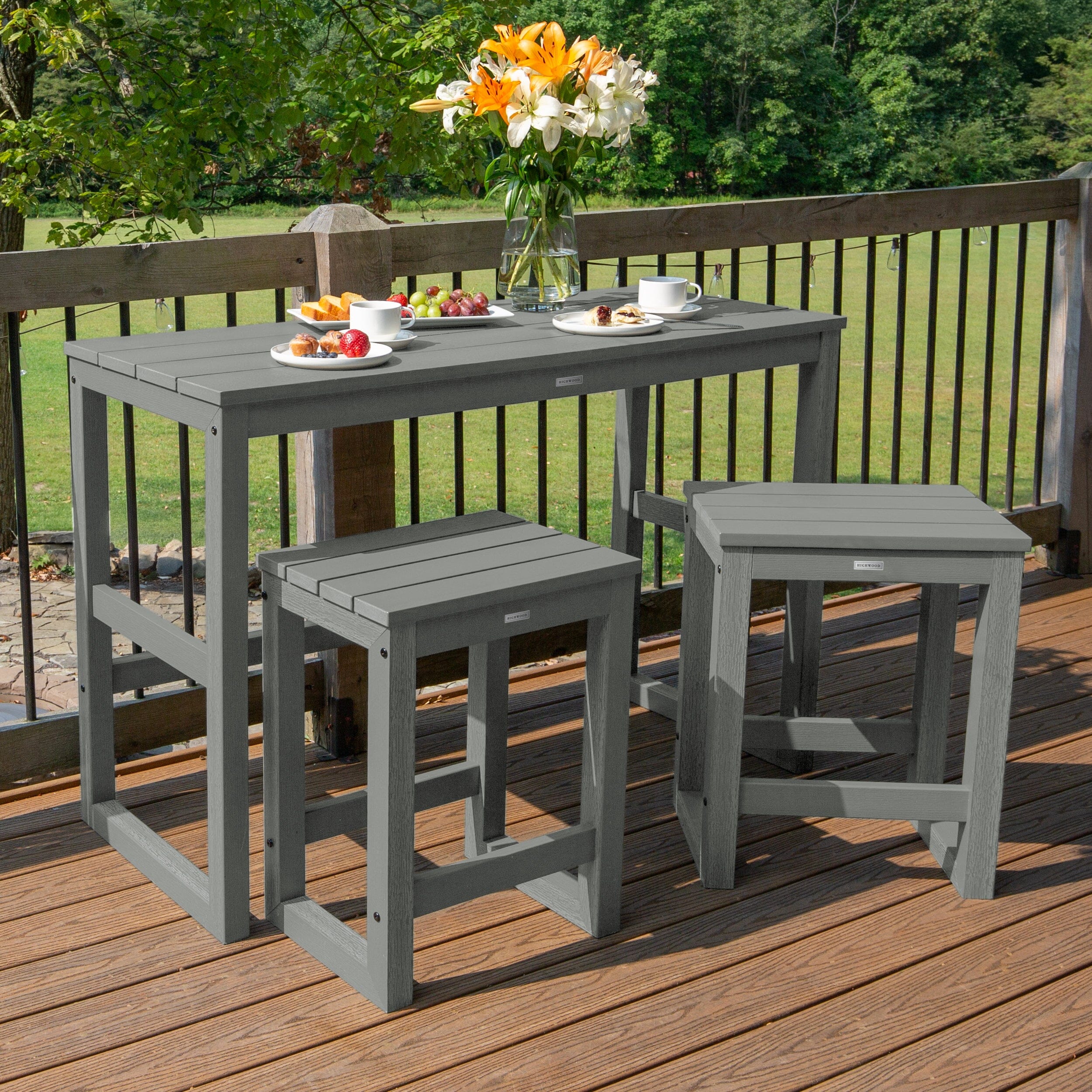 Monroe Modern Counter Height Balcony 3pc Set - Image 25