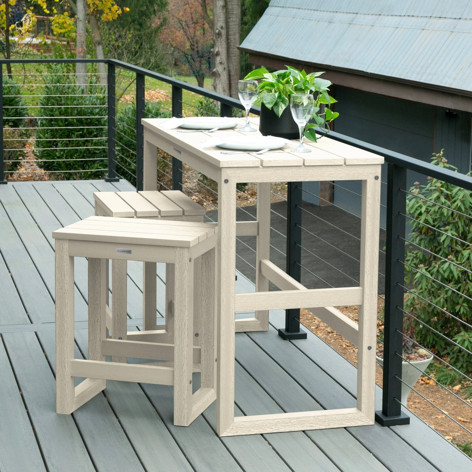 Monroe Modern Counter Height Balcony 3pc Set - Image 27