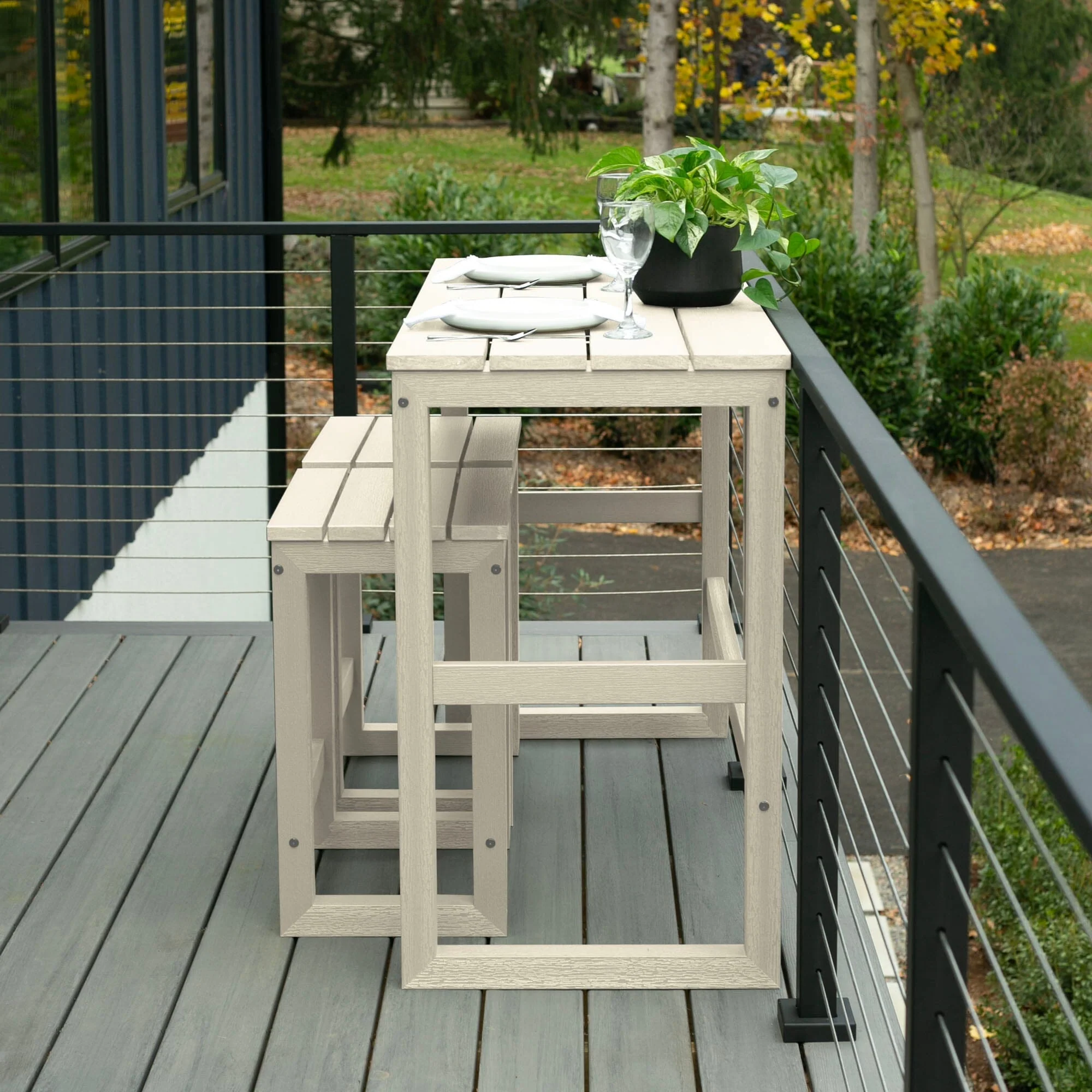 Monroe Modern Counter Height Balcony 3pc Set - Image 28