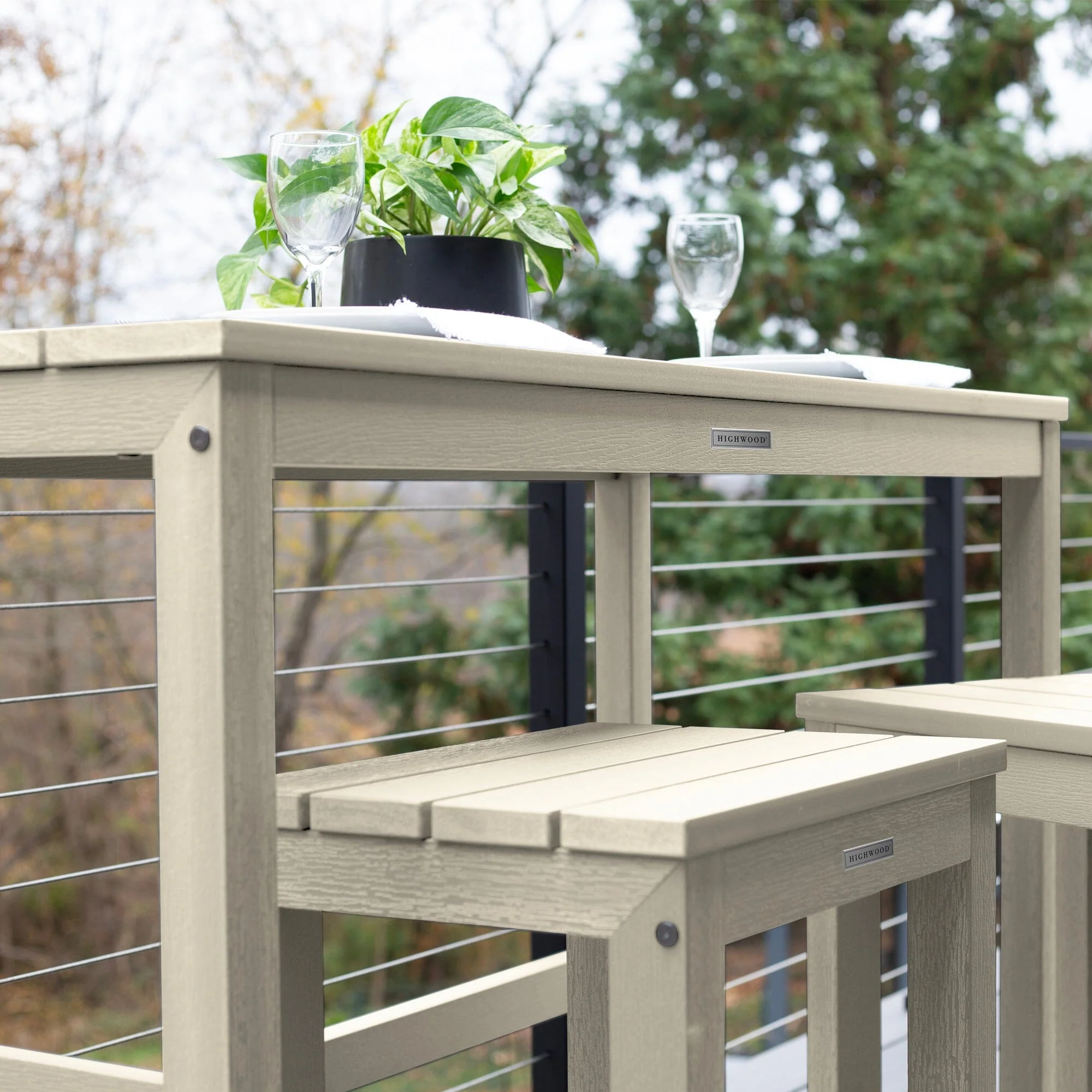 Monroe Modern Counter Height Balcony 3pc Set - Image 29