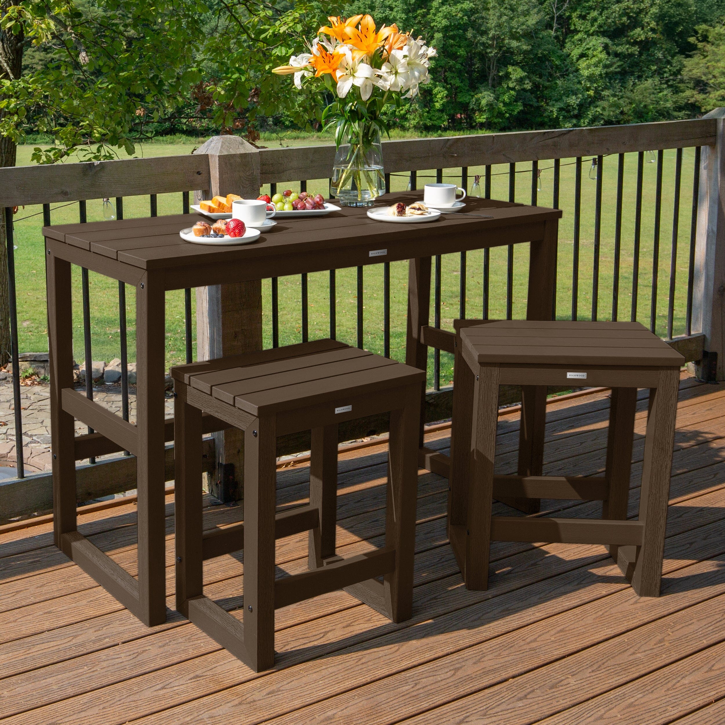 Monroe Modern Counter Height Balcony 3pc Set - Image 5