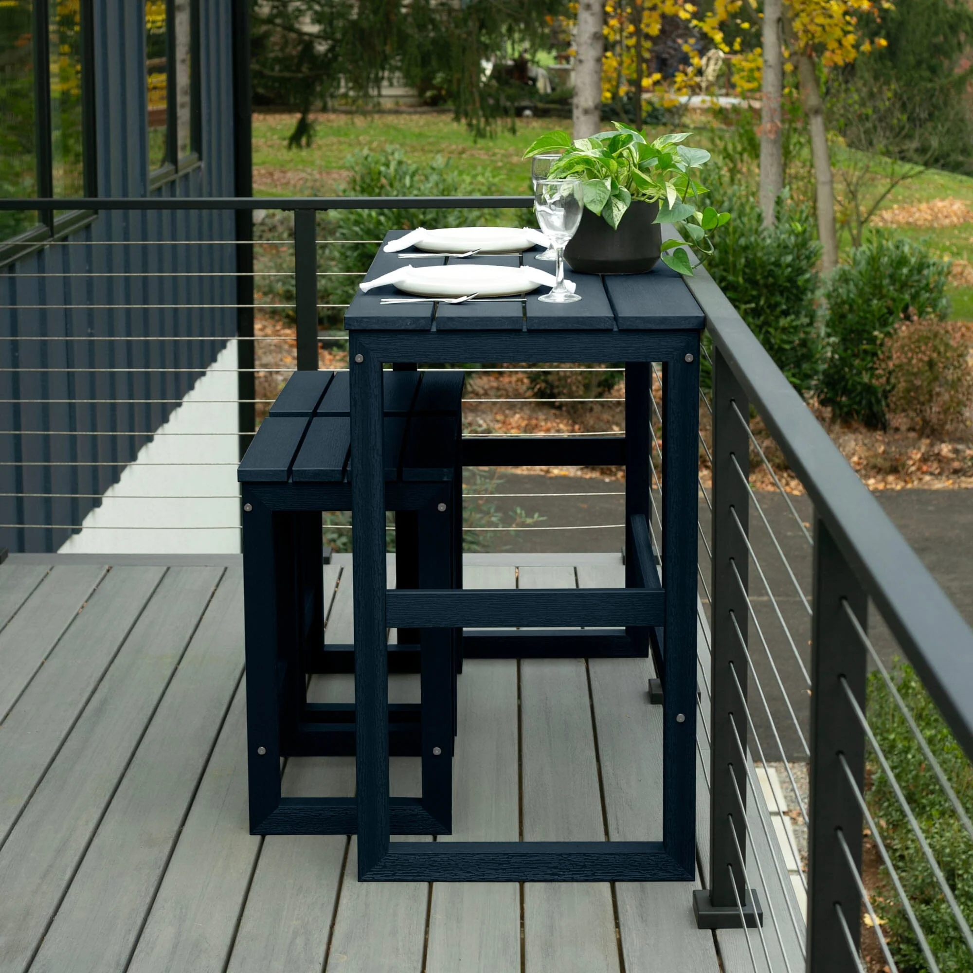 Monroe Modern Counter Height Balcony 3pc Set - Image 7