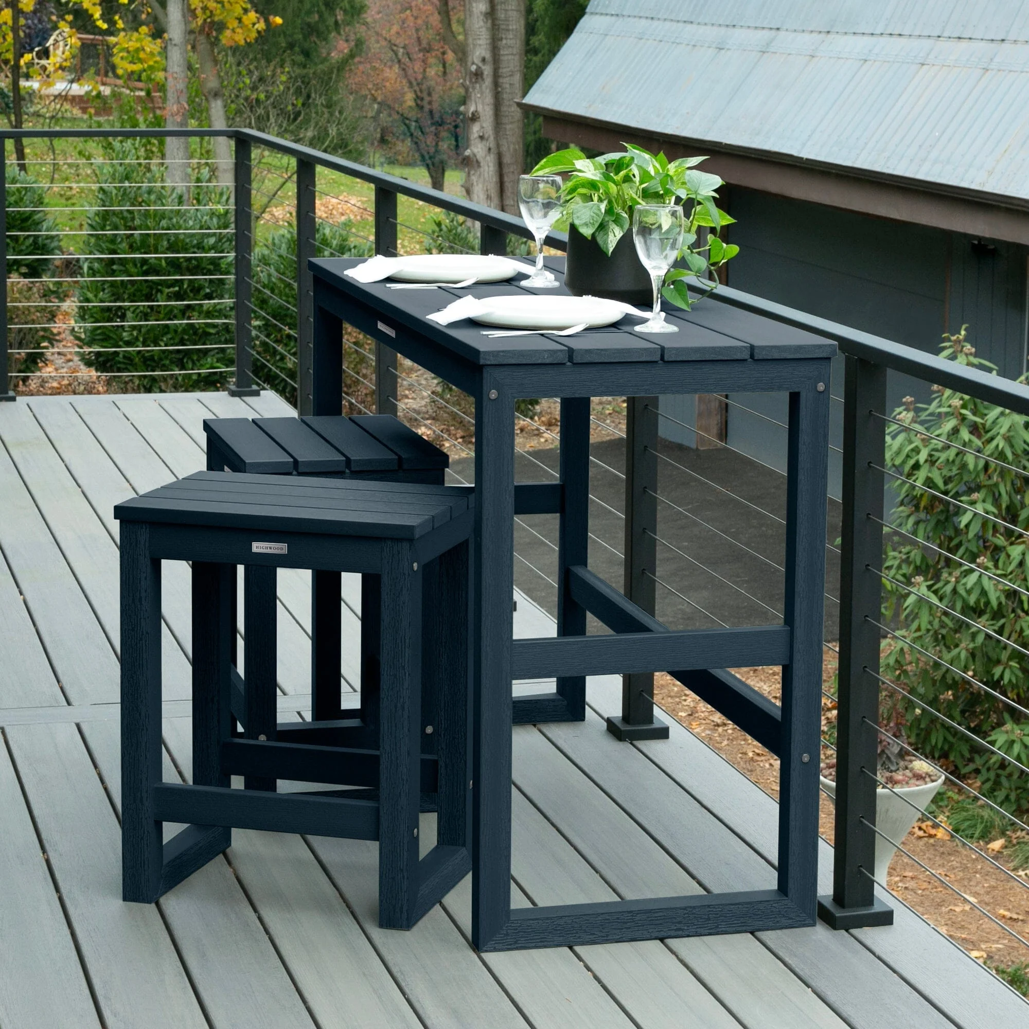 Monroe Modern Counter Height Balcony 3pc Set - Image 8