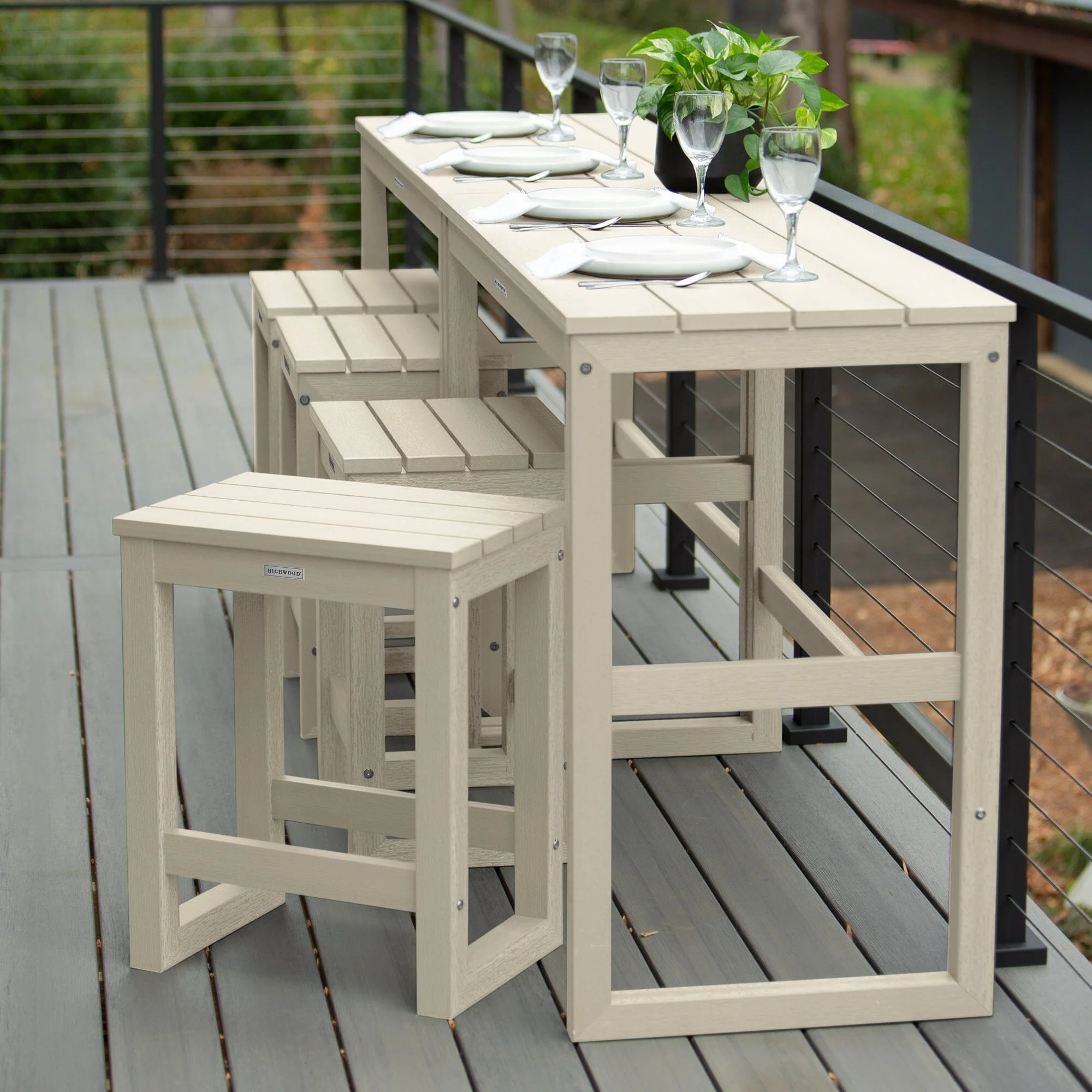 Monroe Modern Counter Height Balcony 6 Piece Set - Image 15