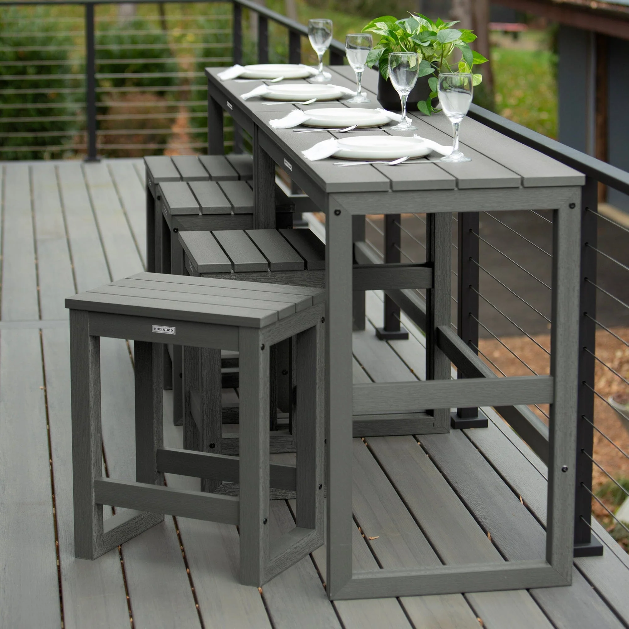 Monroe Modern Counter Height Balcony 6 Piece Set - Image 18