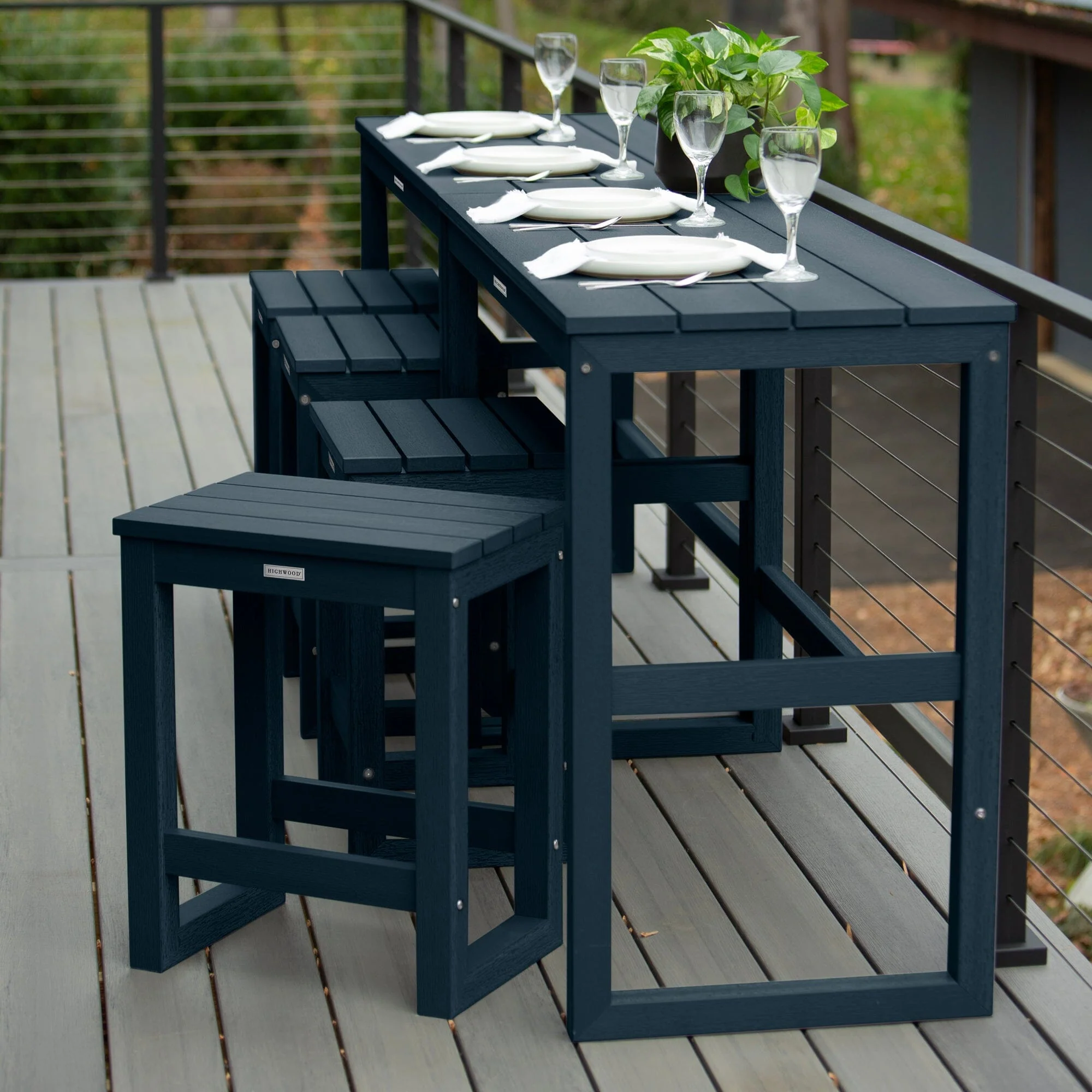 Monroe Modern Counter Height Balcony 6 Piece Set - Image 5