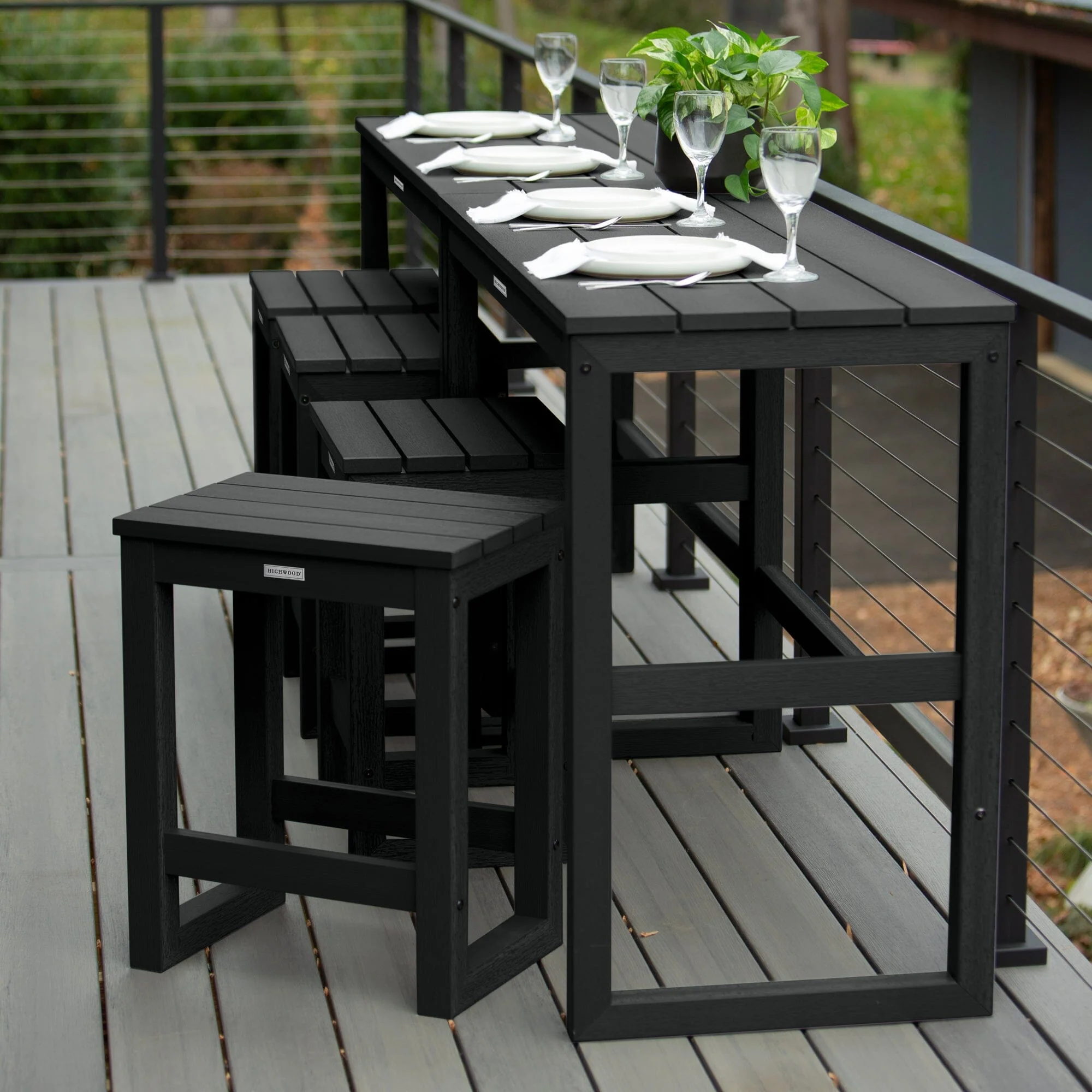 Monroe Modern Counter Height Balcony 6 Piece Set - Image 9
