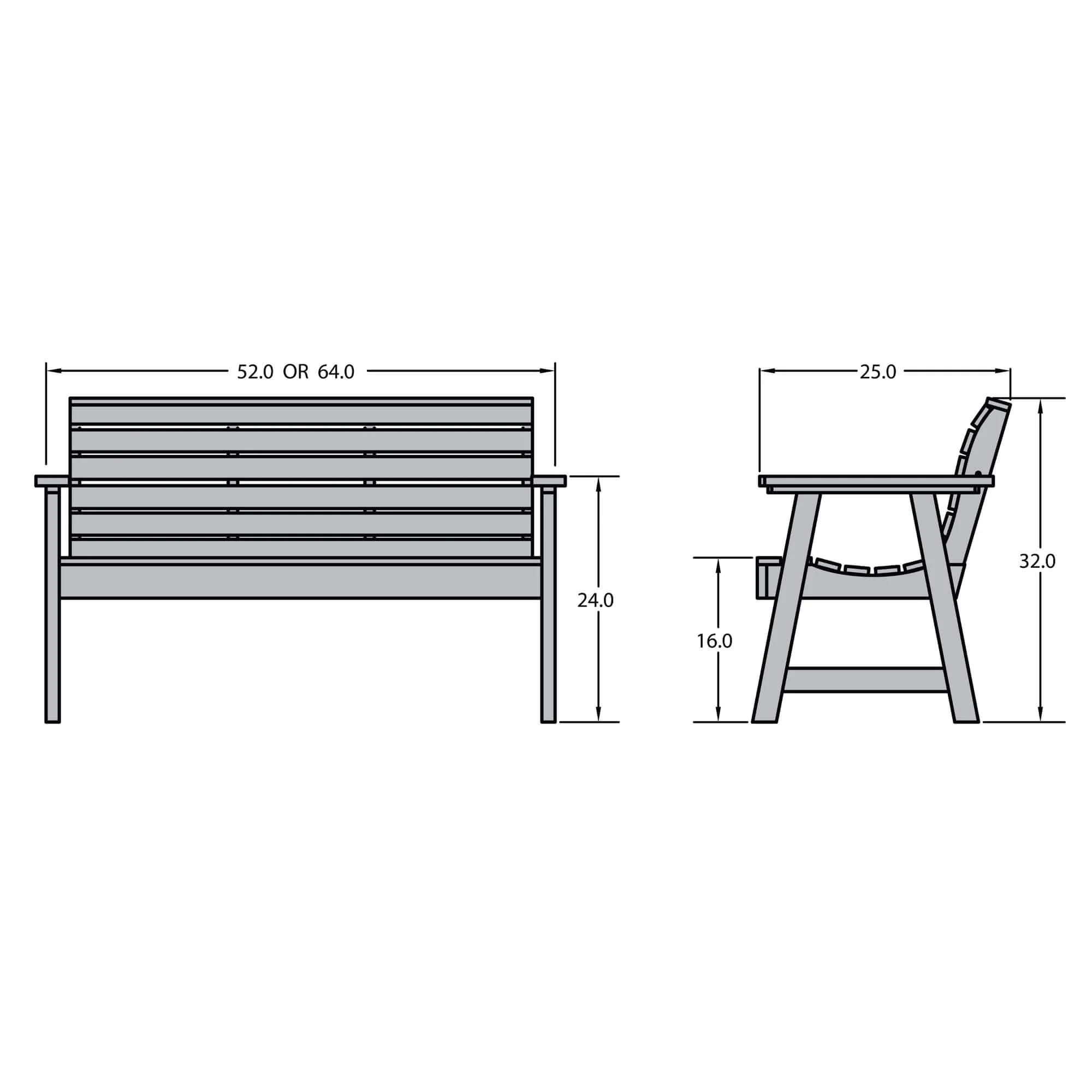 Refurbished 4ft Weatherly Garden Bench - Image 3