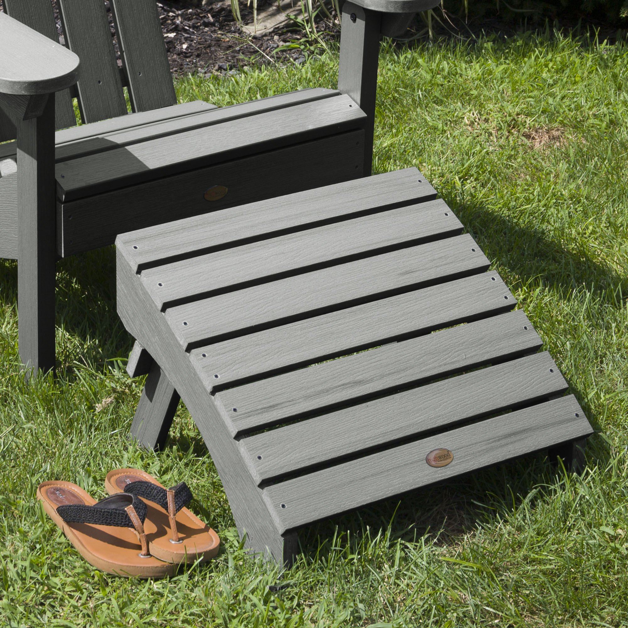 Refurbished Folding Adirondack Ottoman - Image 16