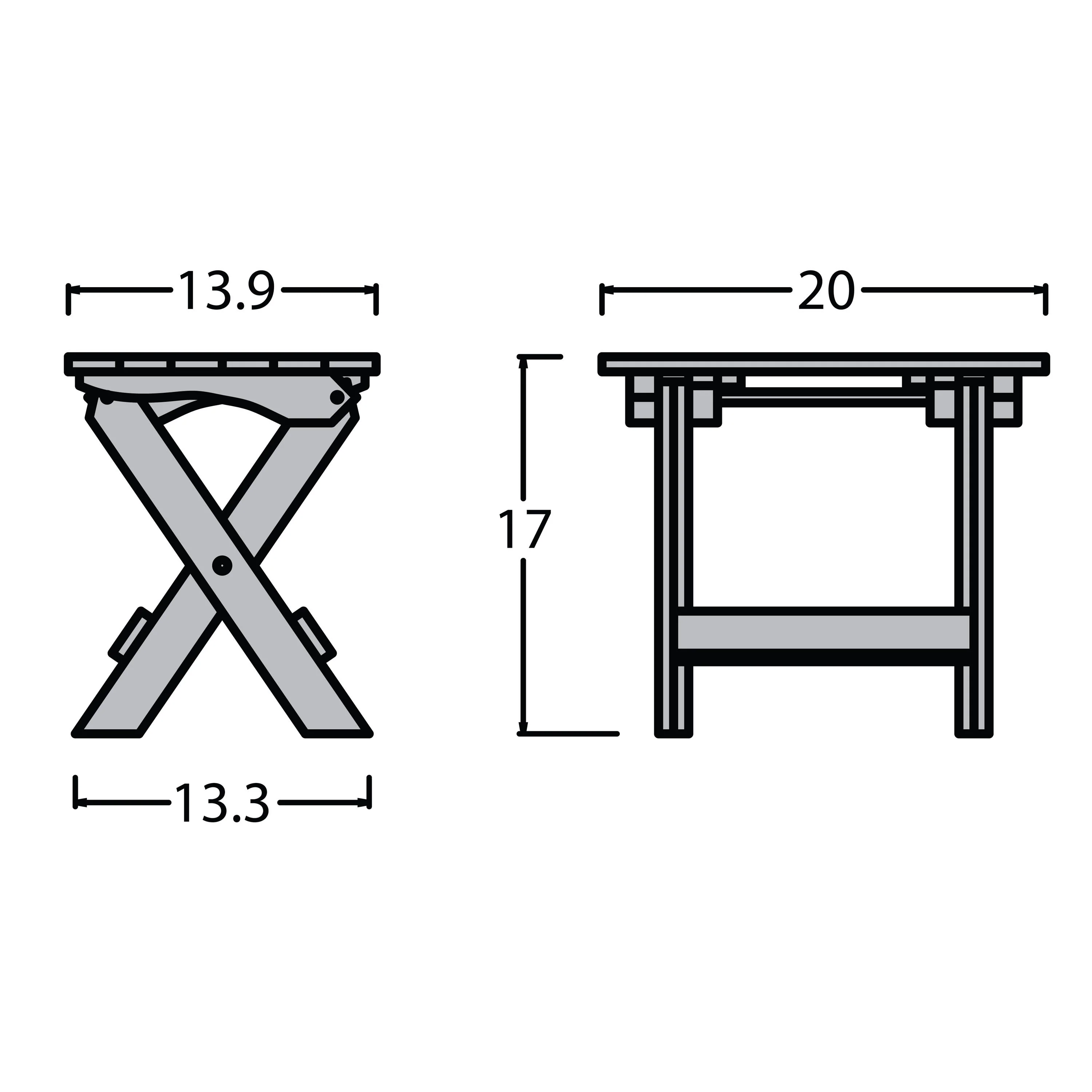 Refurbished Folding Adirondack Side Table - Image 7