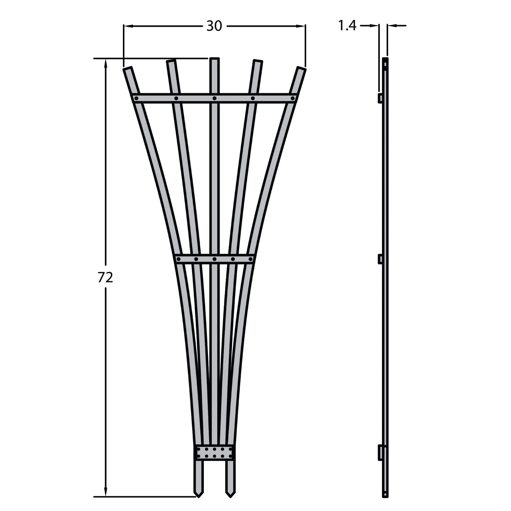 Refurbished Hartford Fan Trellis - Image 4
