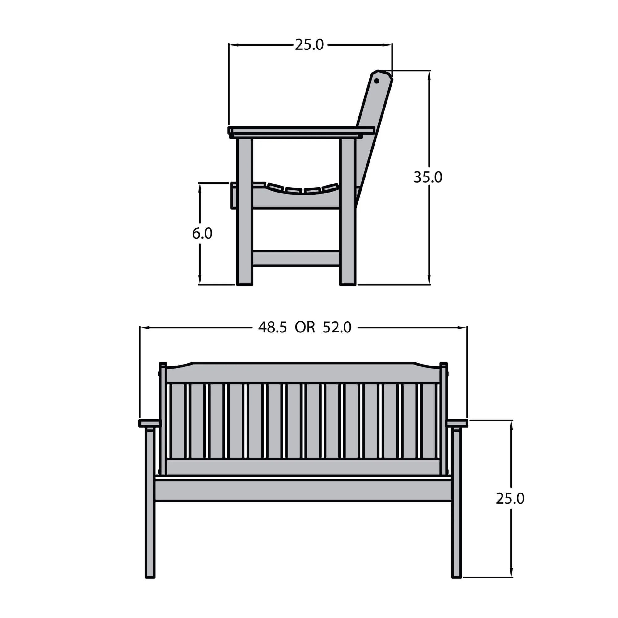 Refurbished Lehigh 4ft Garden Bench - Image 5