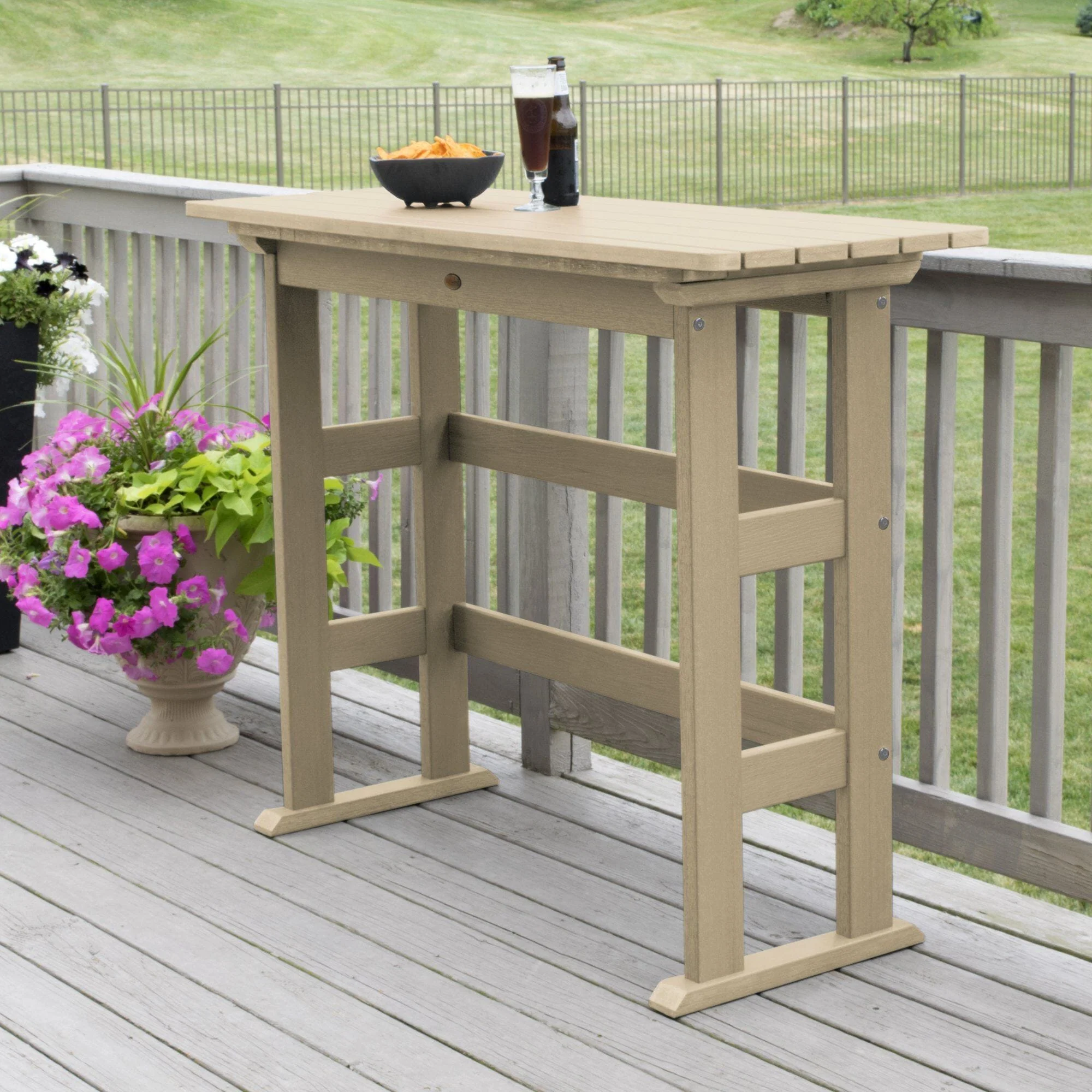 Refurbished Lehigh Bar Height Balcony Table - Image 40