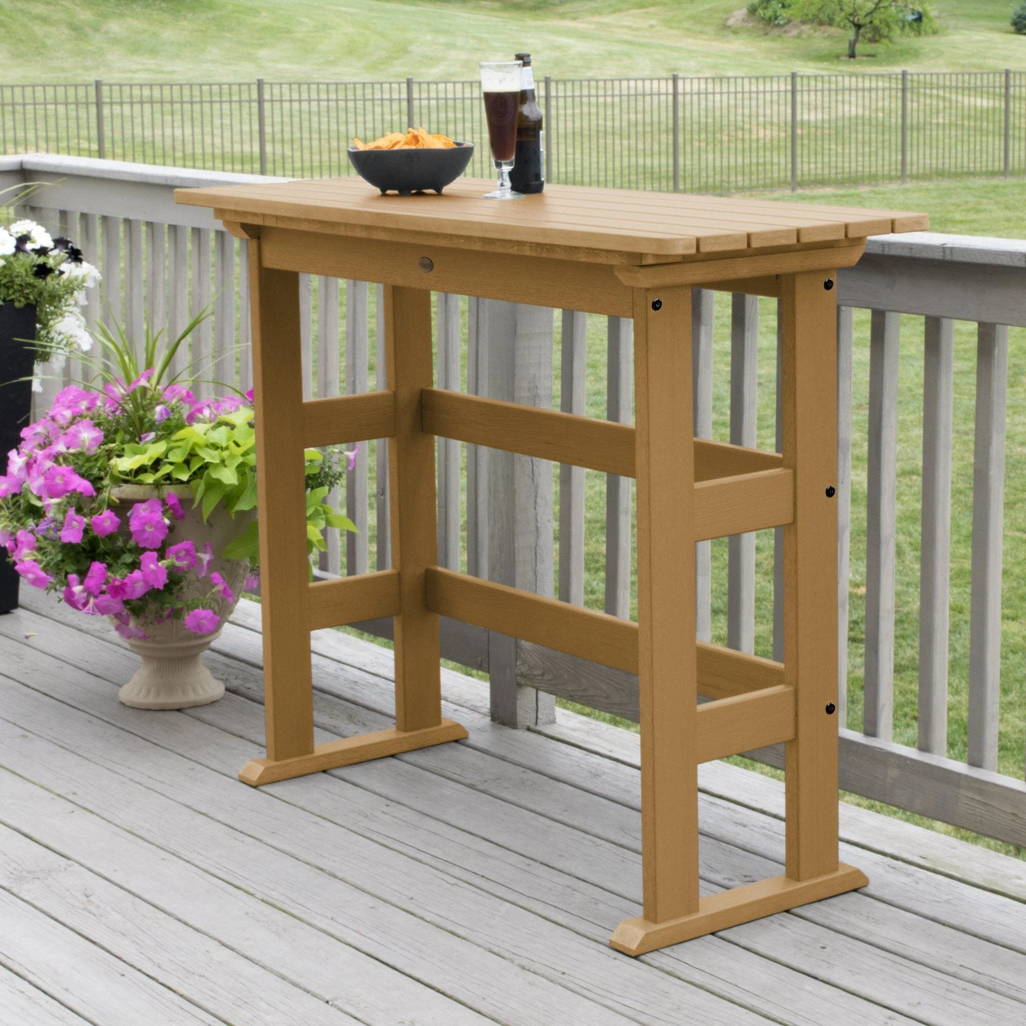 Refurbished Lehigh Bar Height Balcony Table - Image 48