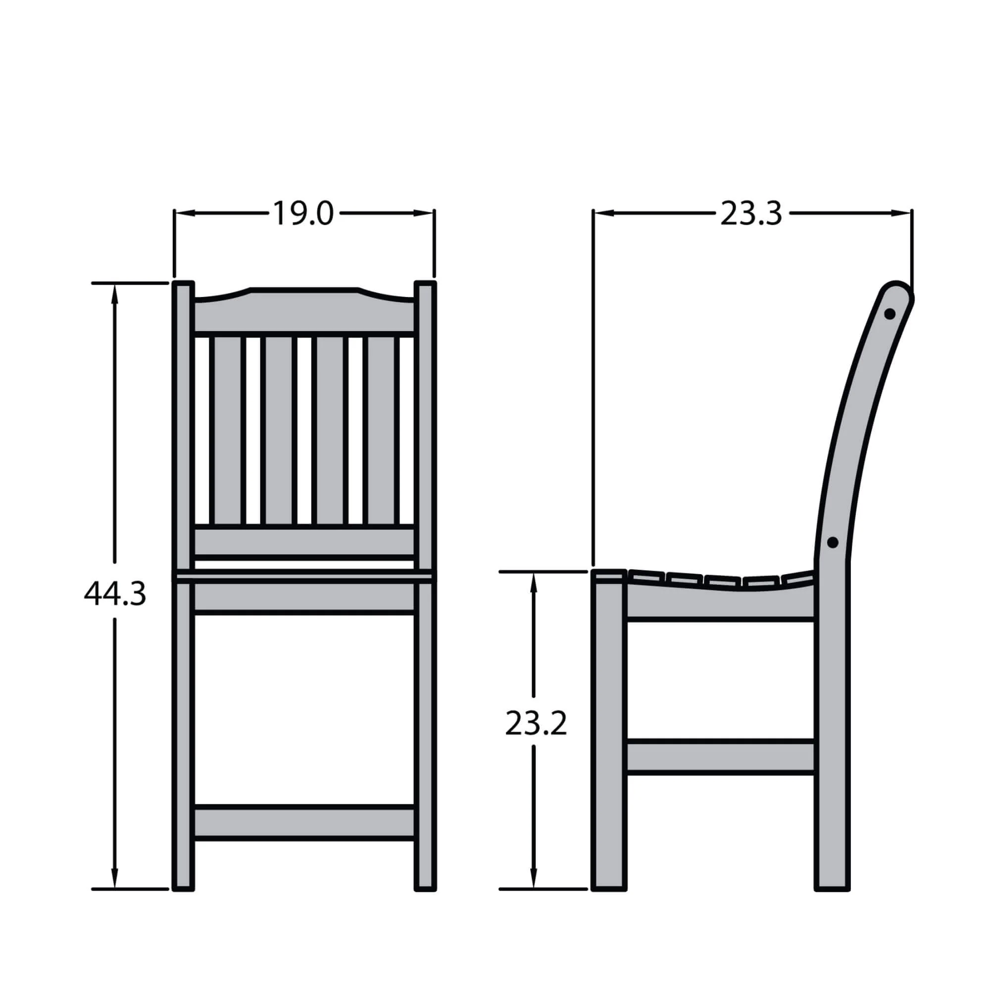 Refurbished Lehigh Counter Side Chair - Image 3