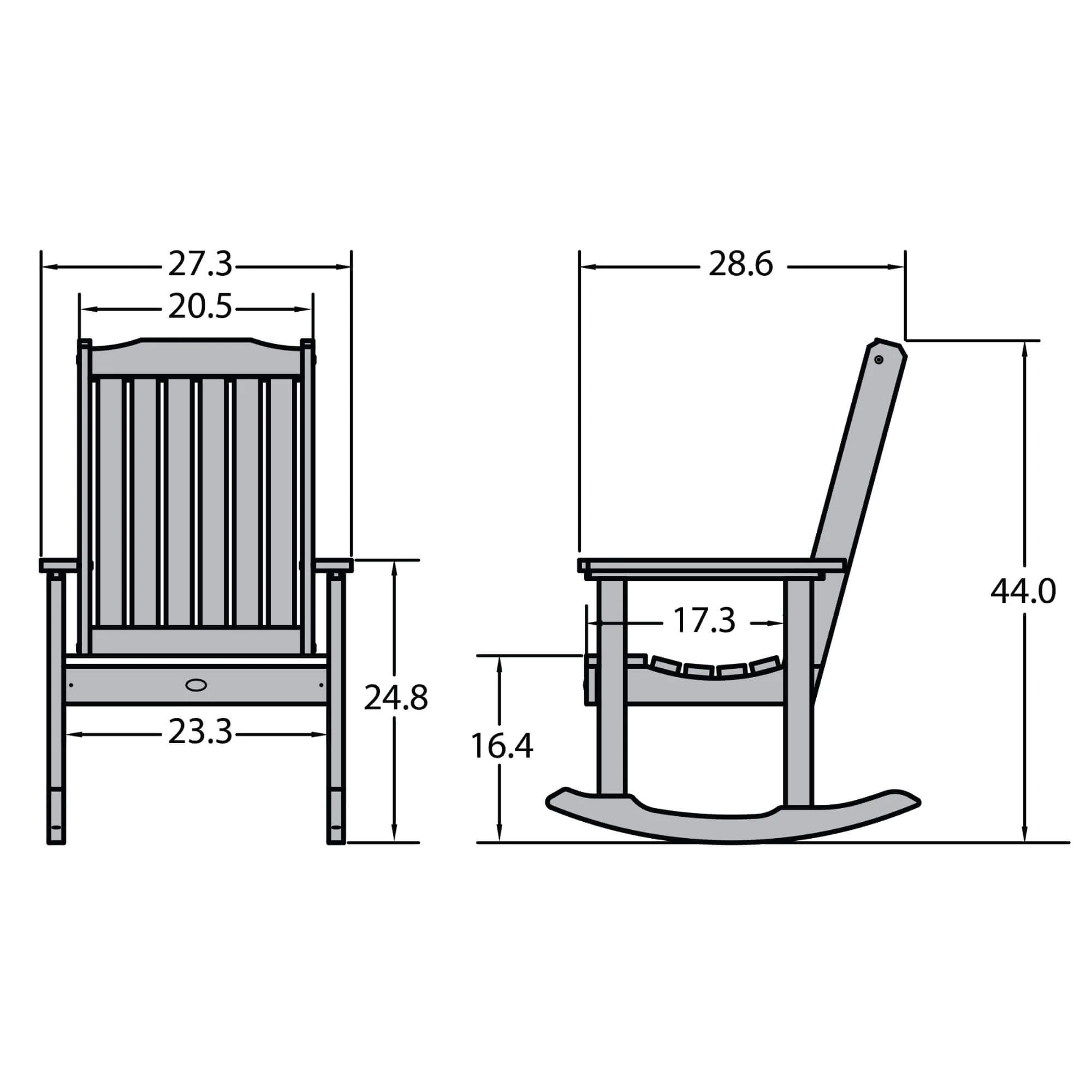Refurbished Lehigh Rocking Chair - Image 7