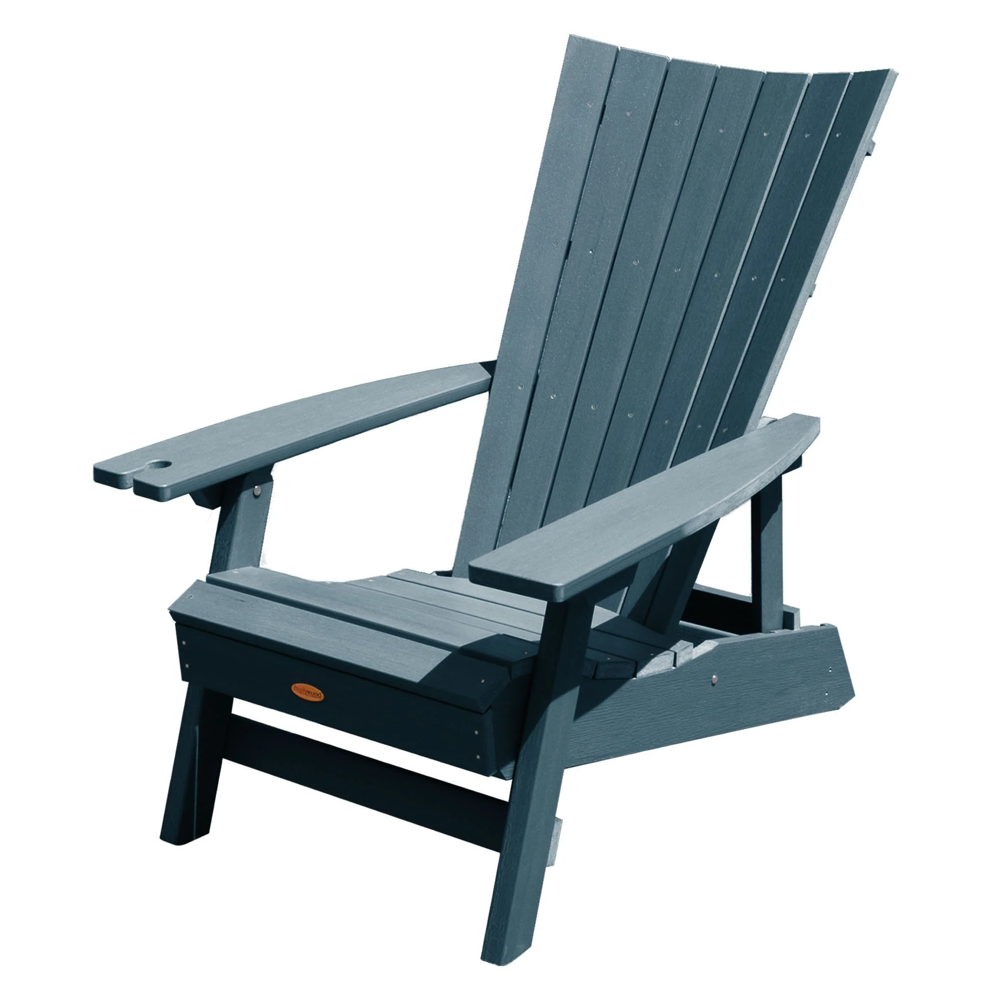 Refurbished Manhattan Beach Adirondack Chair with Wine Glass Holder - Image 12