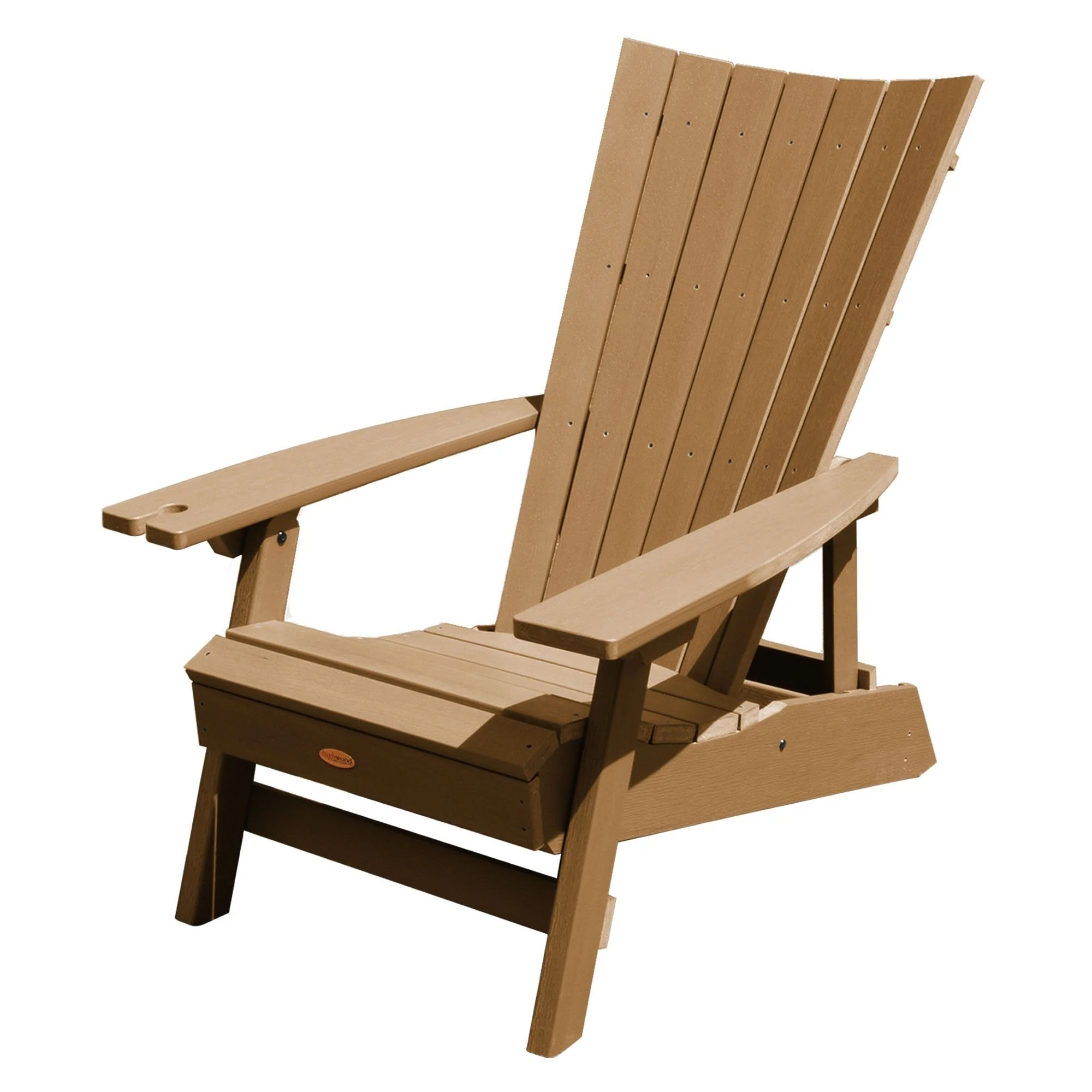 Refurbished Manhattan Beach Adirondack Chair with Wine Glass Holder - Image 7