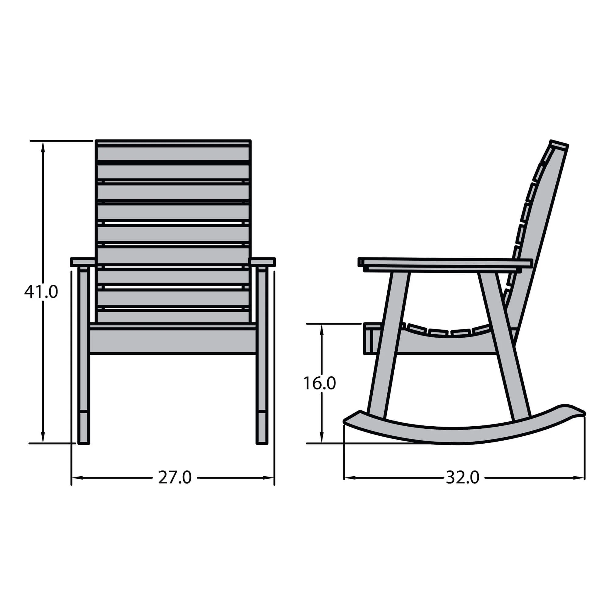 Refurbished Weatherly Rocking Chair - Image 3