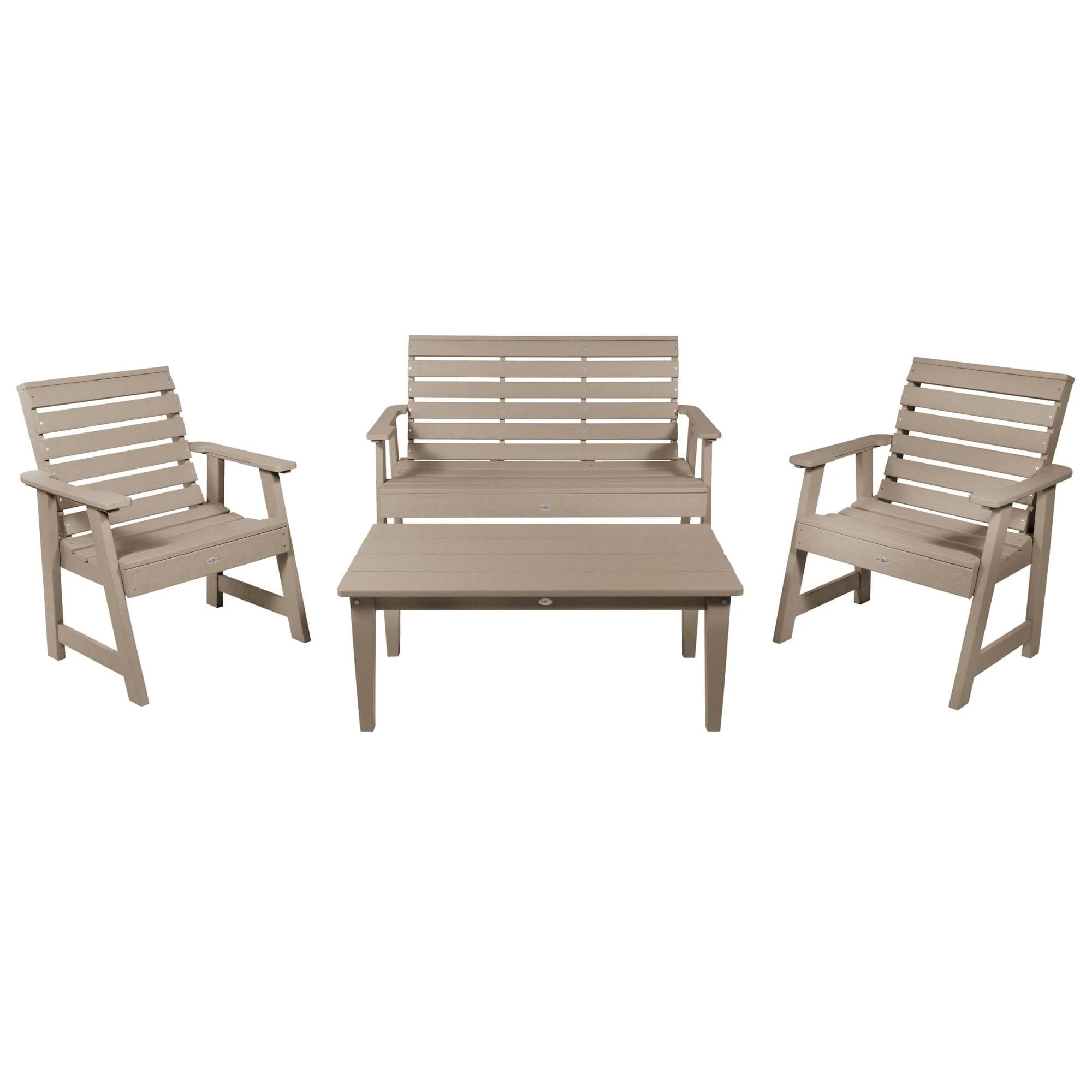 Riverside Garden Bench 4ft, 2 Garden Chairs, and Conversation Table Set - Image 11