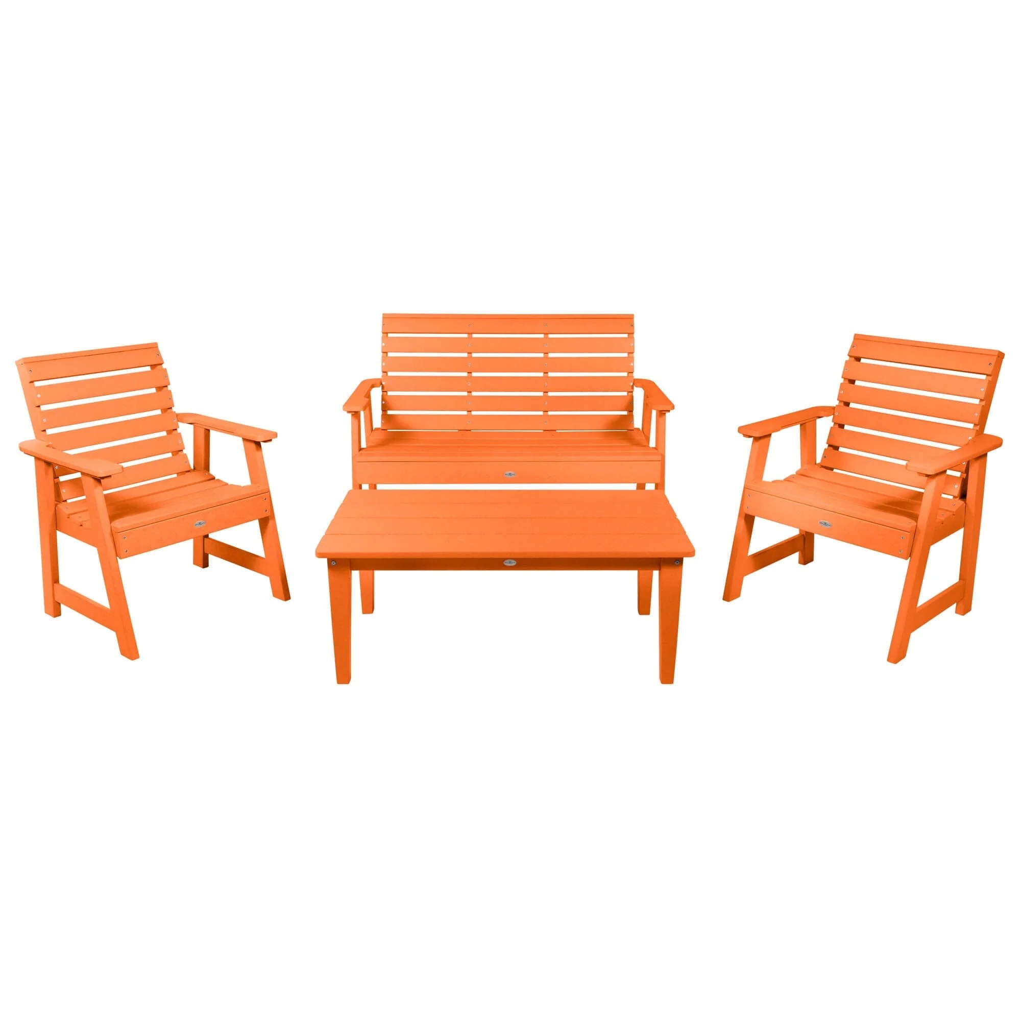 Riverside Garden Bench 4ft, 2 Garden Chairs, and Conversation Table Set - Image 9