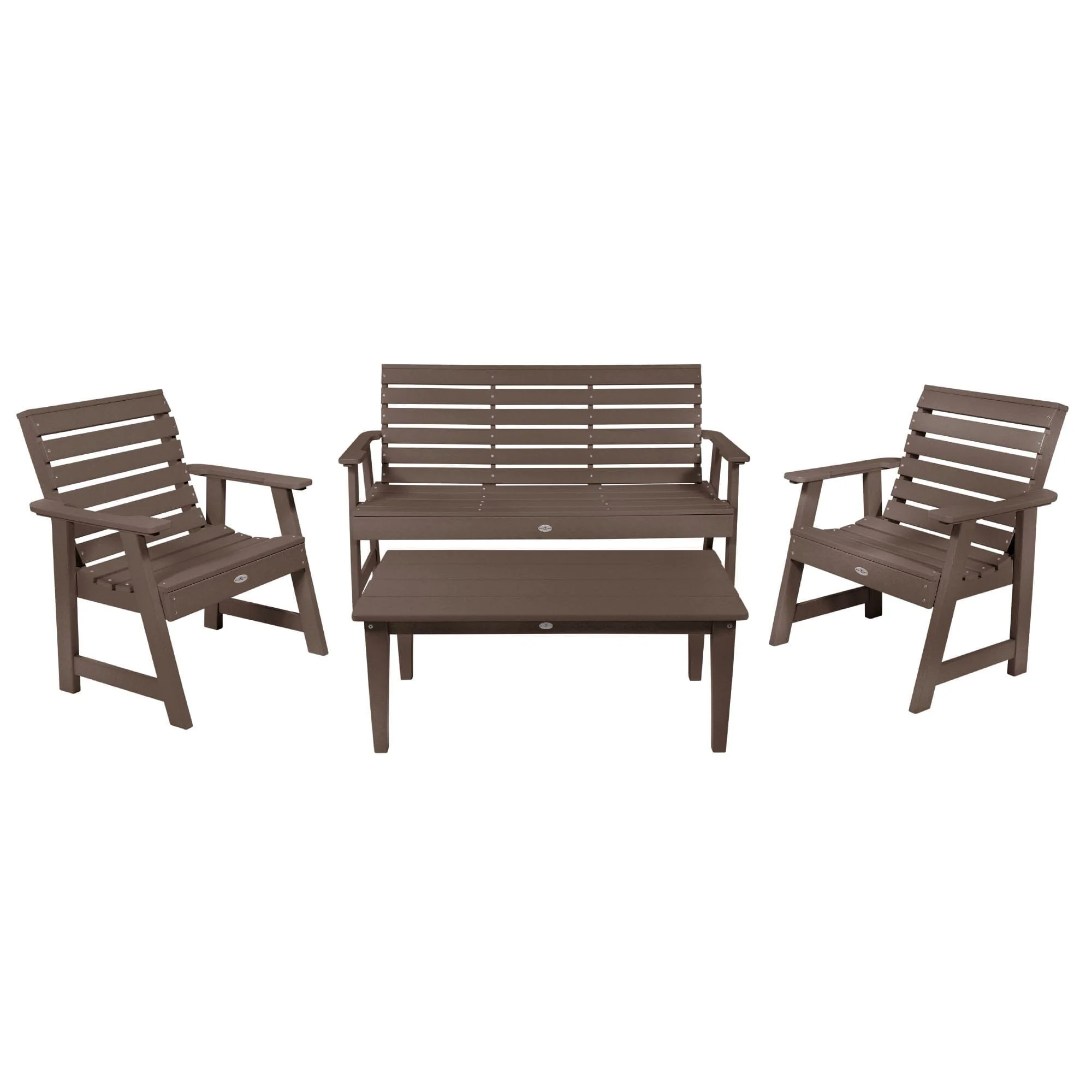Riverside Garden Bench 5ft, 2 Garden Chairs and Conversation Table Set - Image 15