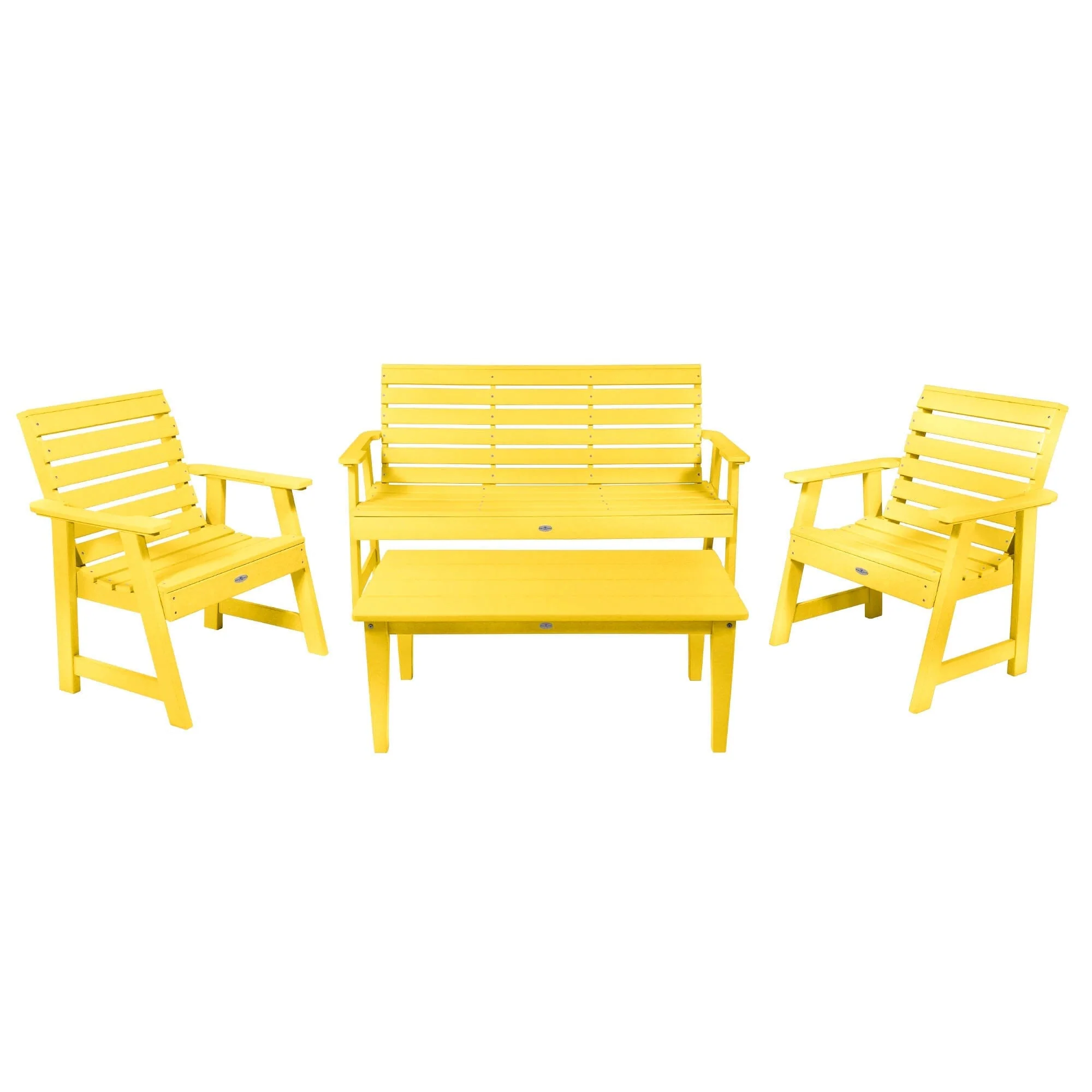 Riverside Garden Bench 5ft, 2 Garden Chairs and Conversation Table Set - Image 19