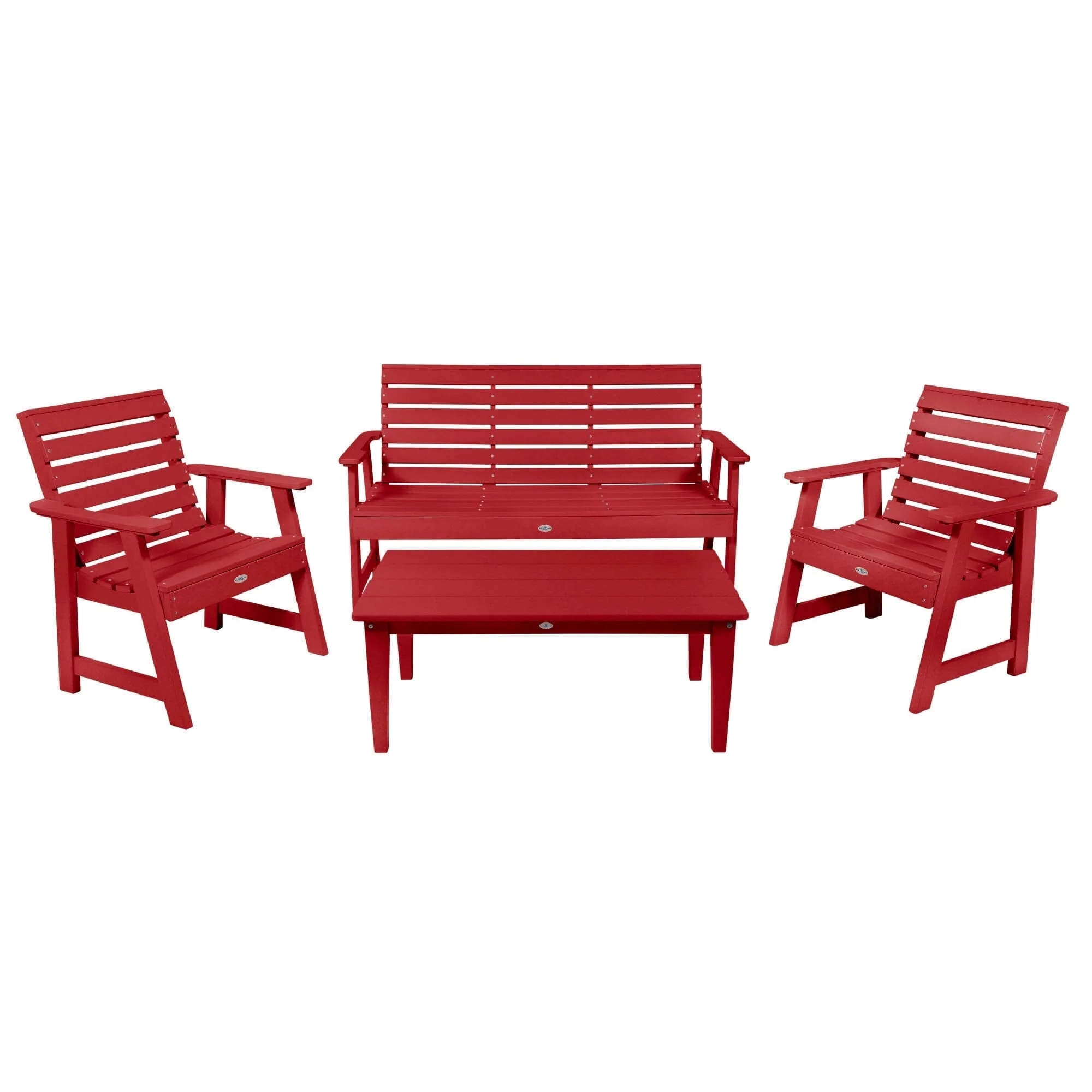 Riverside Garden Bench 5ft, 2 Garden Chairs and Conversation Table Set - Image 5