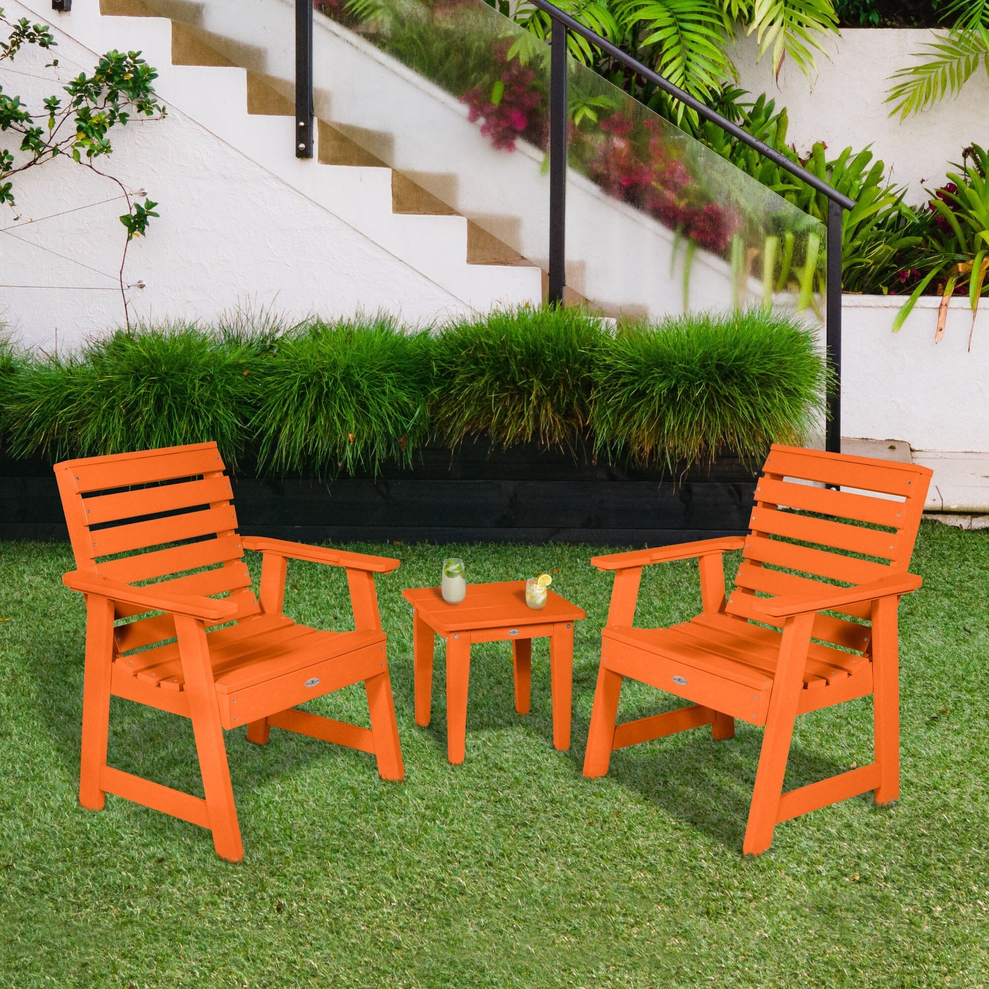 Two Riverside Garden Chairs and Side Table Set - Image 10