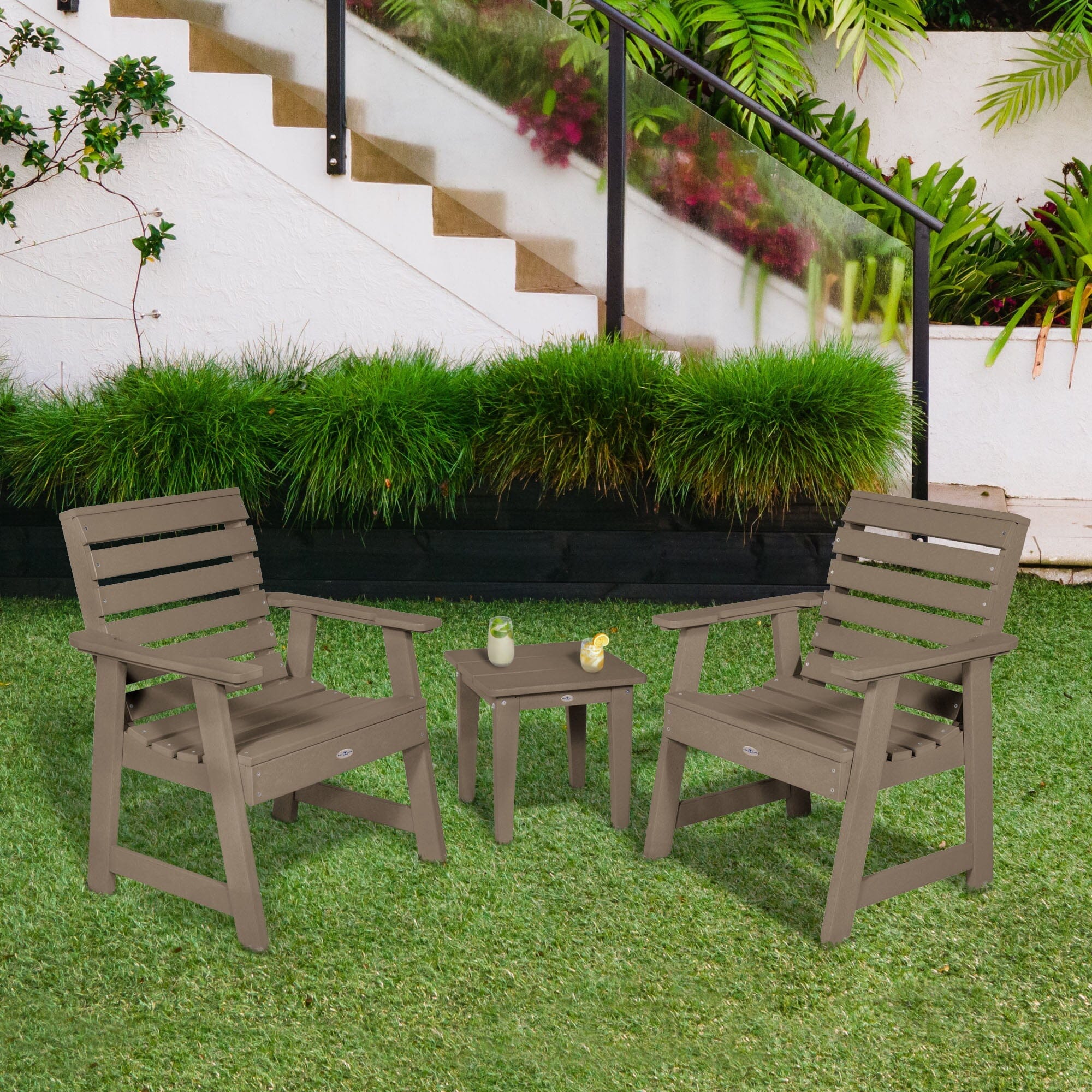 Two Riverside Garden Chairs and Side Table Set - Image 12
