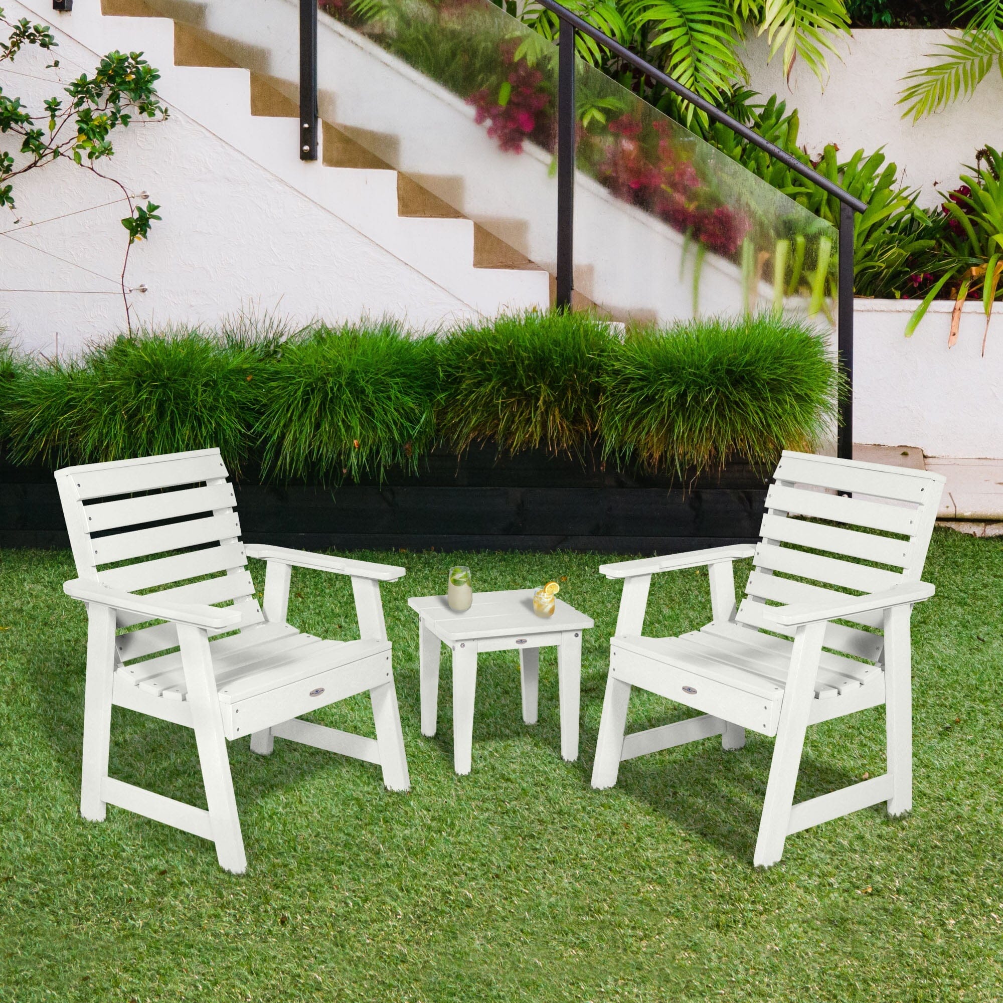 Two Riverside Garden Chairs and Side Table Set - Image 14