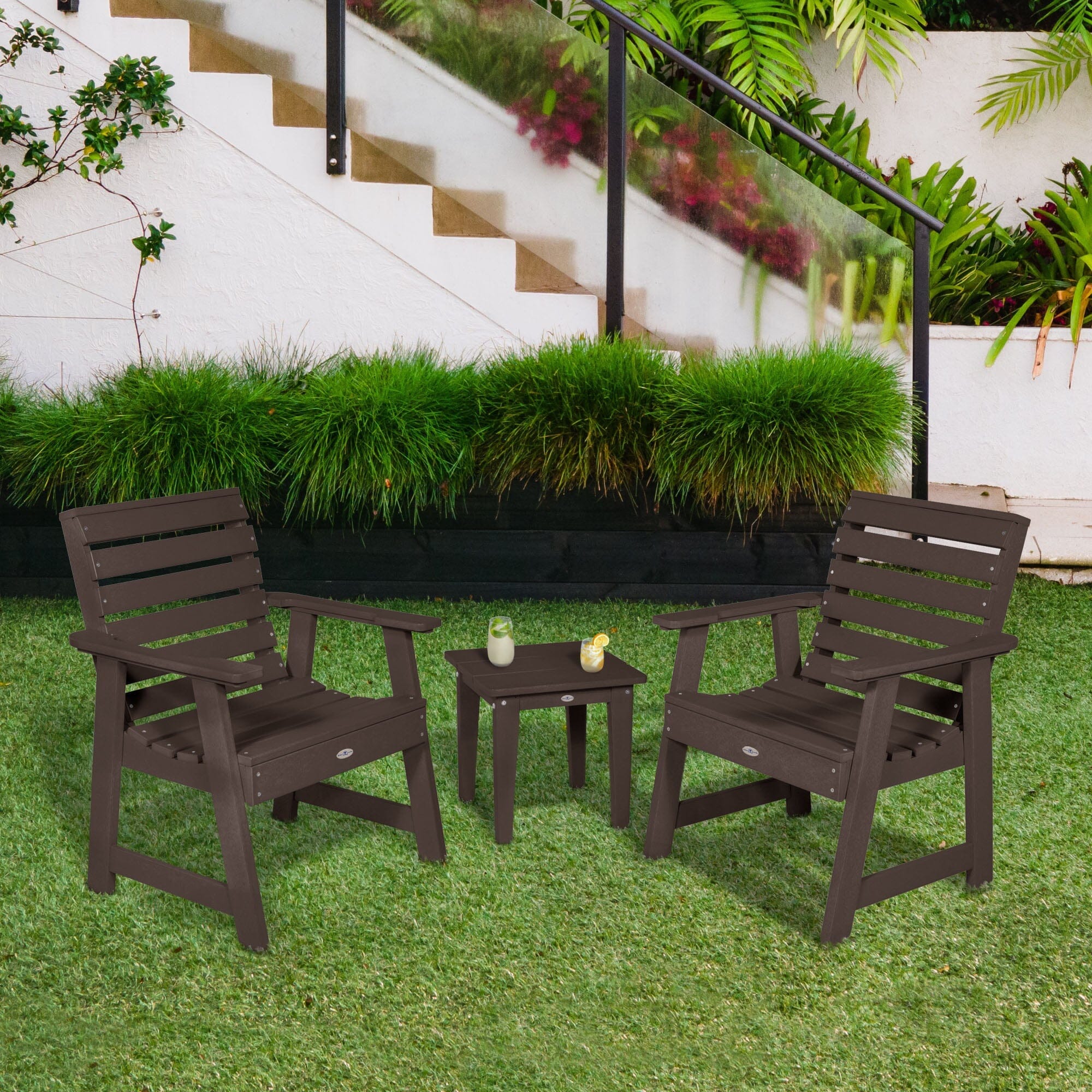 Two Riverside Garden Chairs and Side Table Set - Image 16