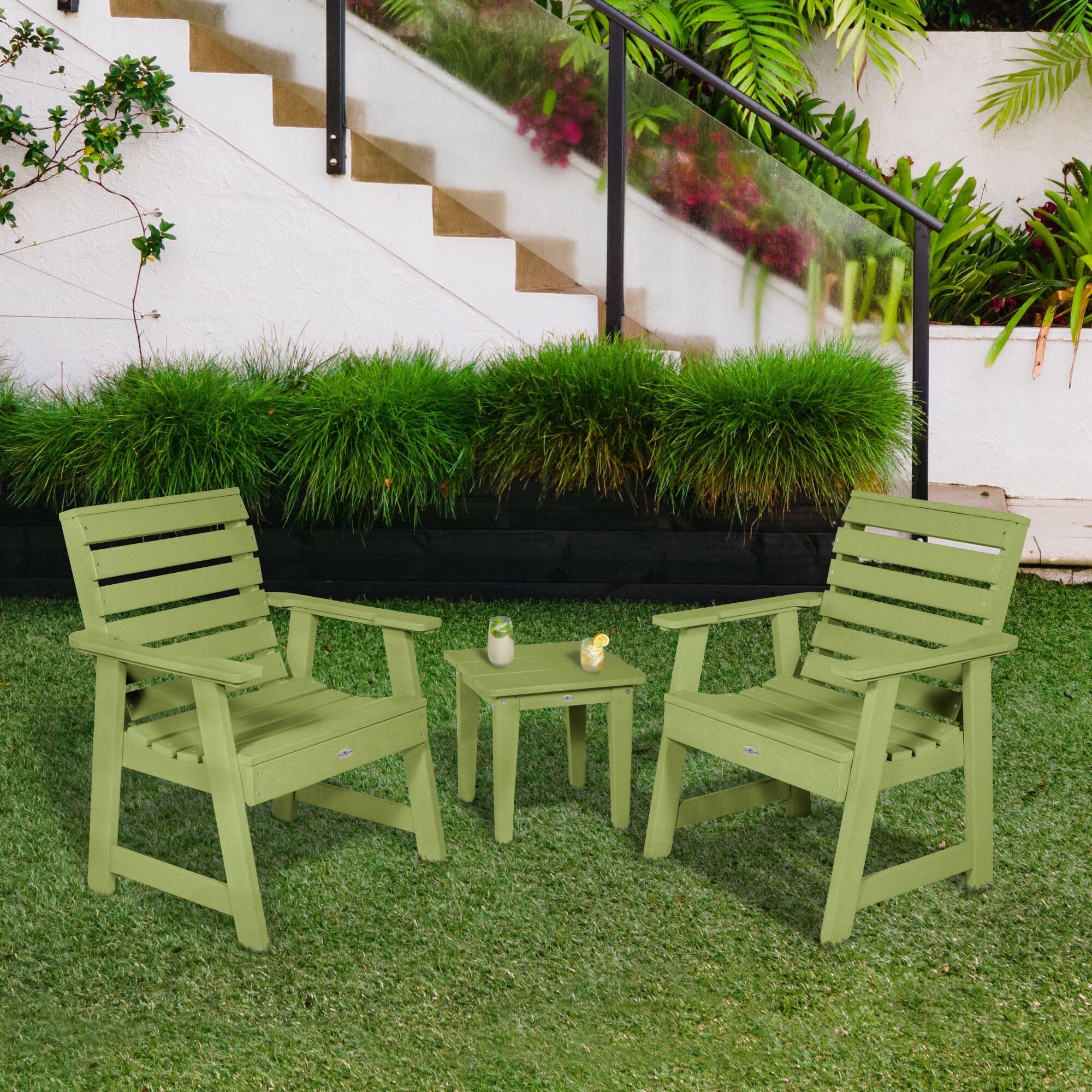Two Riverside Garden Chairs and Side Table Set - Image 18