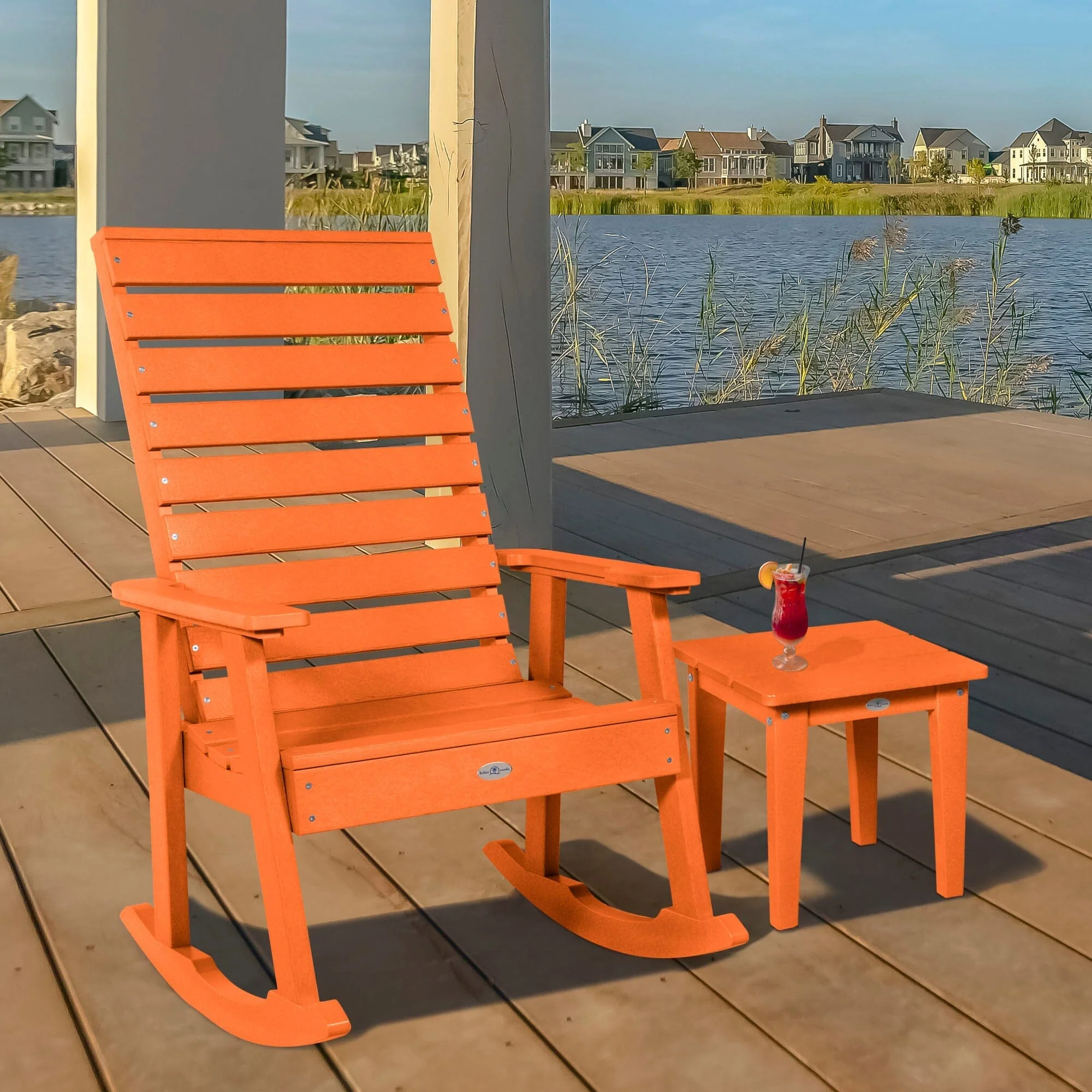 Riverside Rocking Chair and Side Table 2pc Set - Image 10