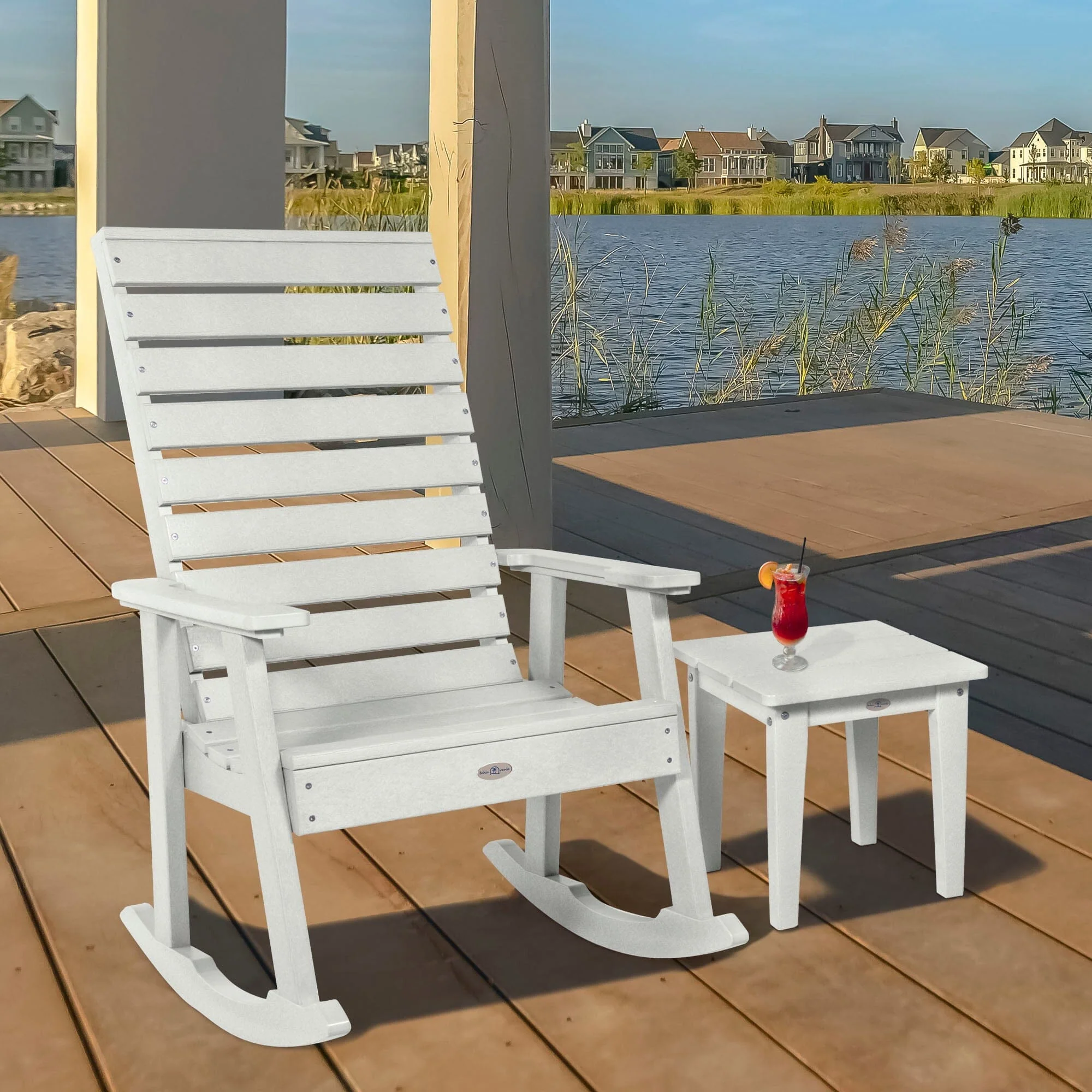 Riverside Rocking Chair and Side Table 2pc Set - Image 14