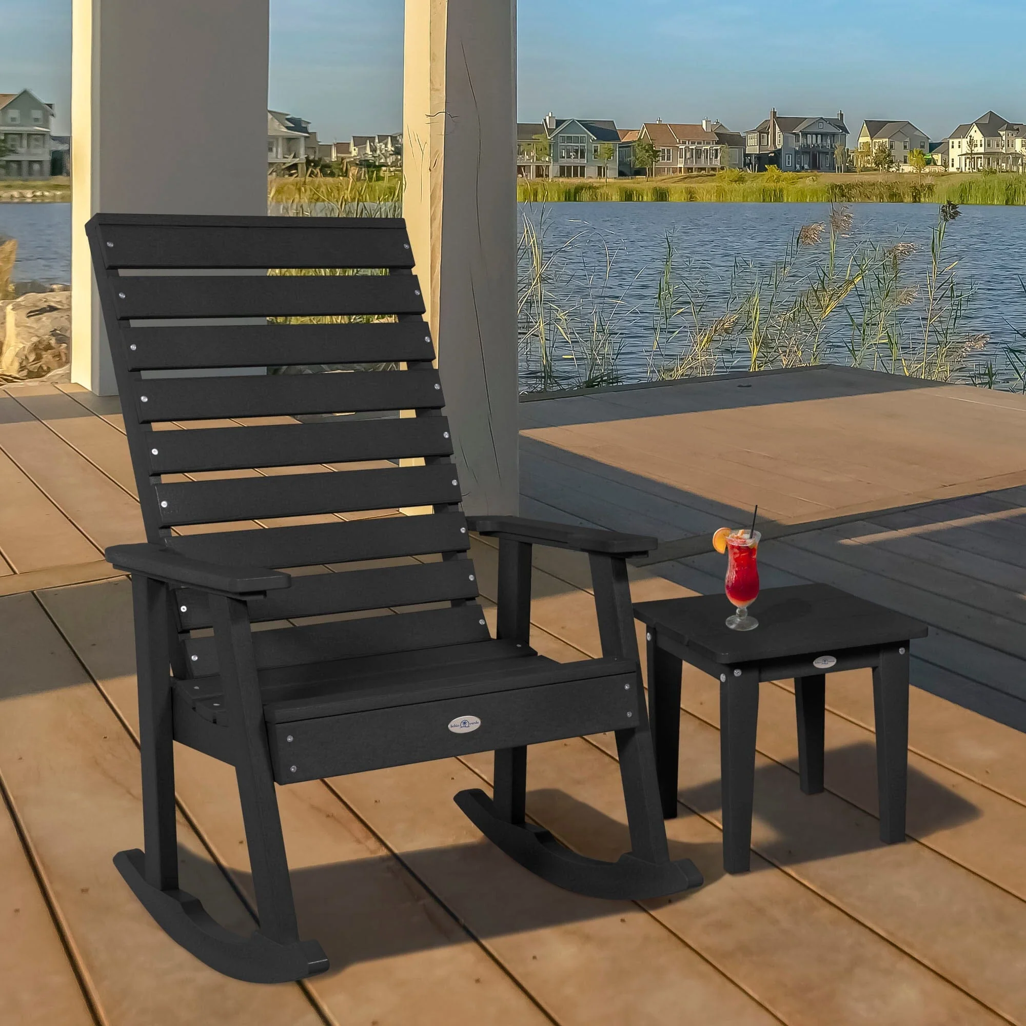 Riverside Rocking Chair and Side Table 2pc Set - Image 8