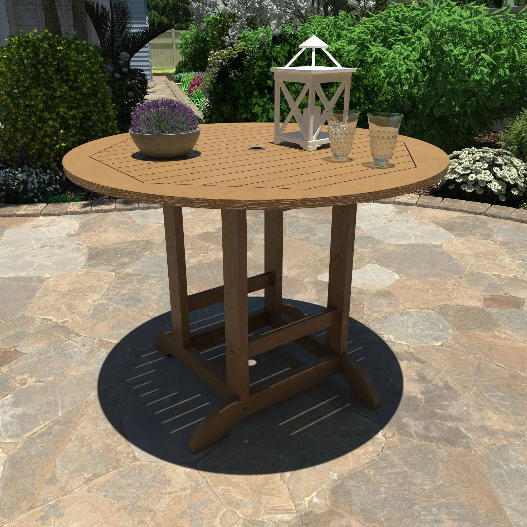Round 48in Diameter Dining Table - Counter Height - Image 11