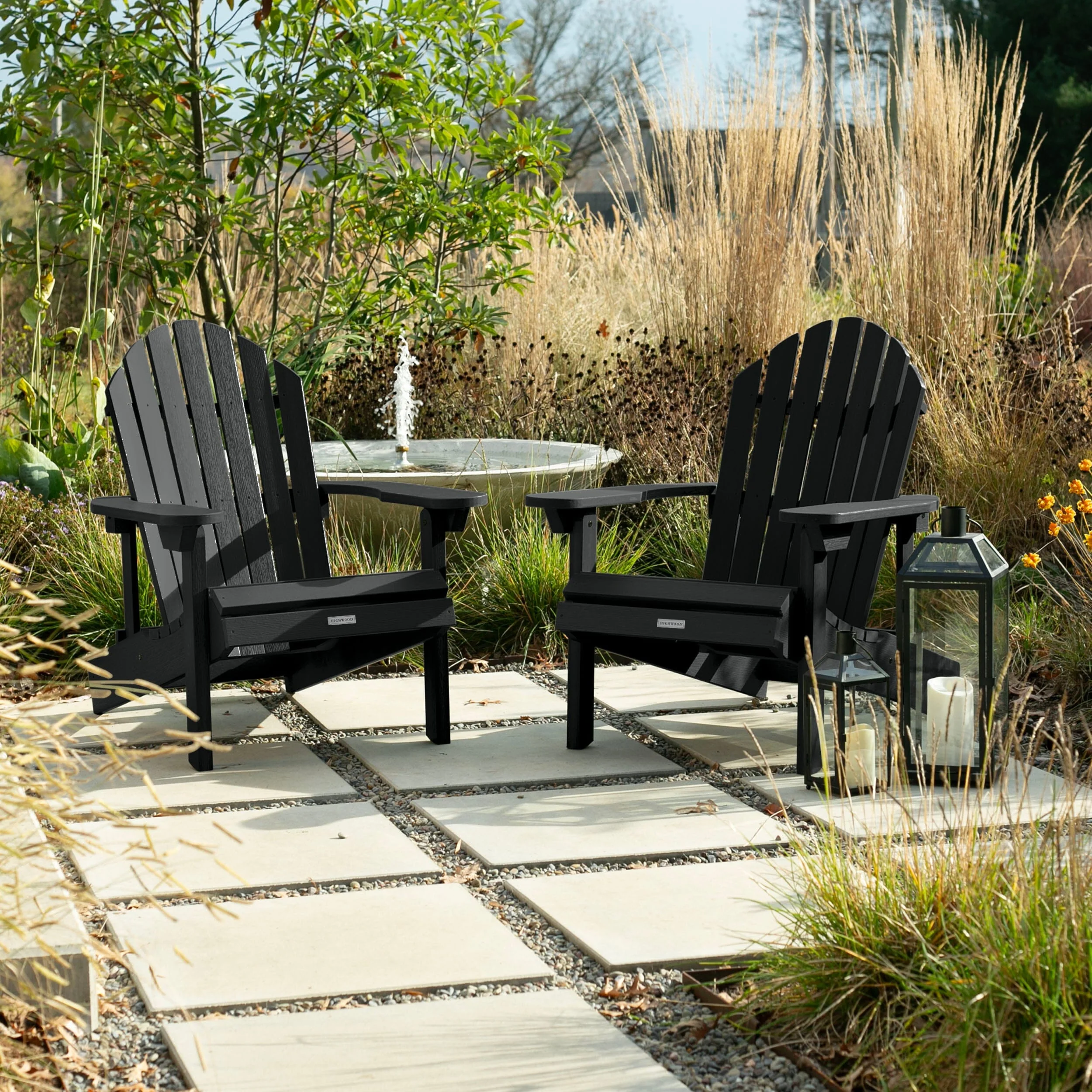 Set of 2 Hamilton Reclining Adirondack Chairs - Image 4